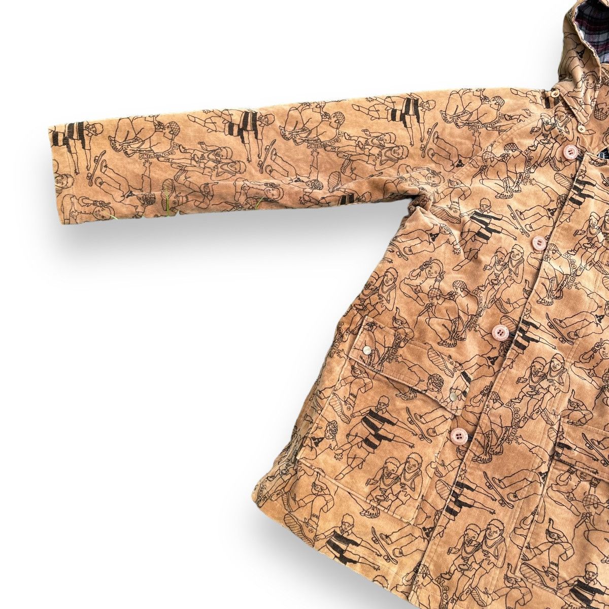 Hysteric Glamour 🇯🇵 ALGONQUINS CORDUROY FULL PRINT PUNK SKATE JACKET Size US M / EU 48-50 / 2 - 7 Thumbnail