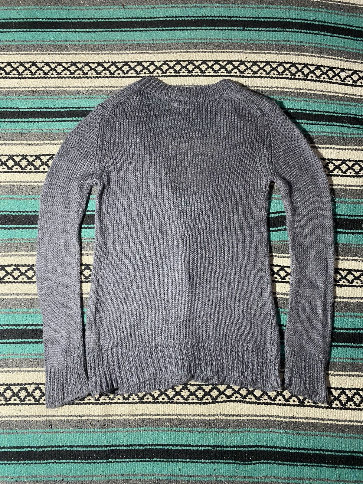 izzue 2000s Izzue - Mohair Grunge Grey Cardigan Size US M / EU 48-50 / 2 - 2 Thumbnail