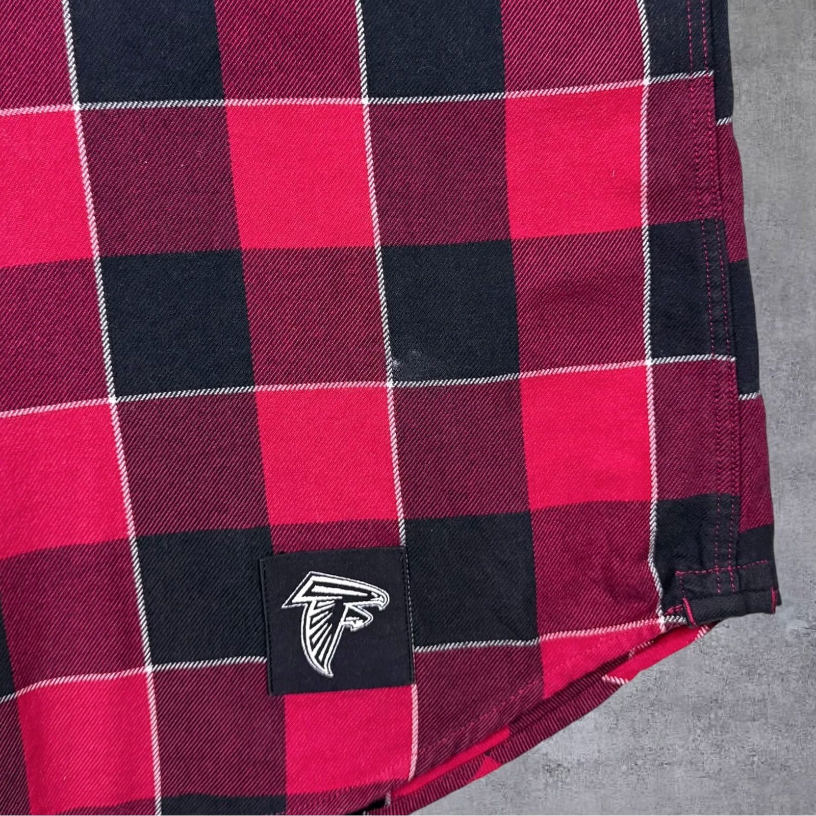 Levi's Levi's NFL Atlanta Falcons Red Black Plaid Check Long Sleeve Flannel Shirt Medium Size US M / EU 48-50 / 2 - 5 Thumbnail