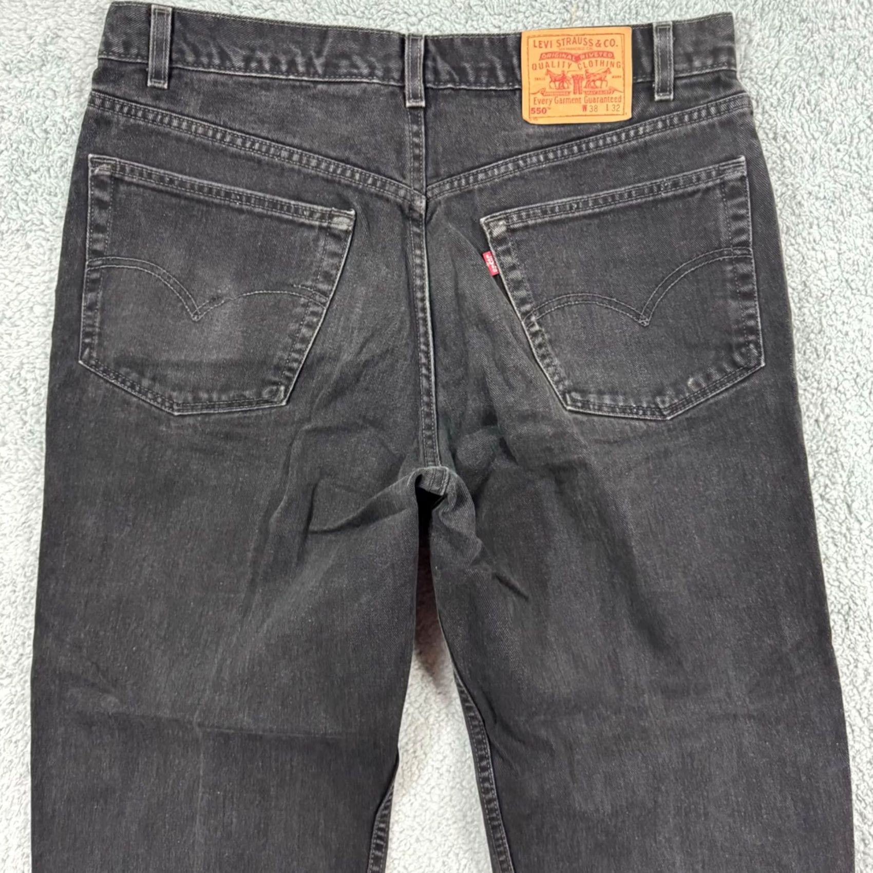 Levi's Vintage Levi'S 550 Jeans - 90s USA Mens Fit 38x32 Black Denim Size US 38 / EU 54 - 7 Thumbnail