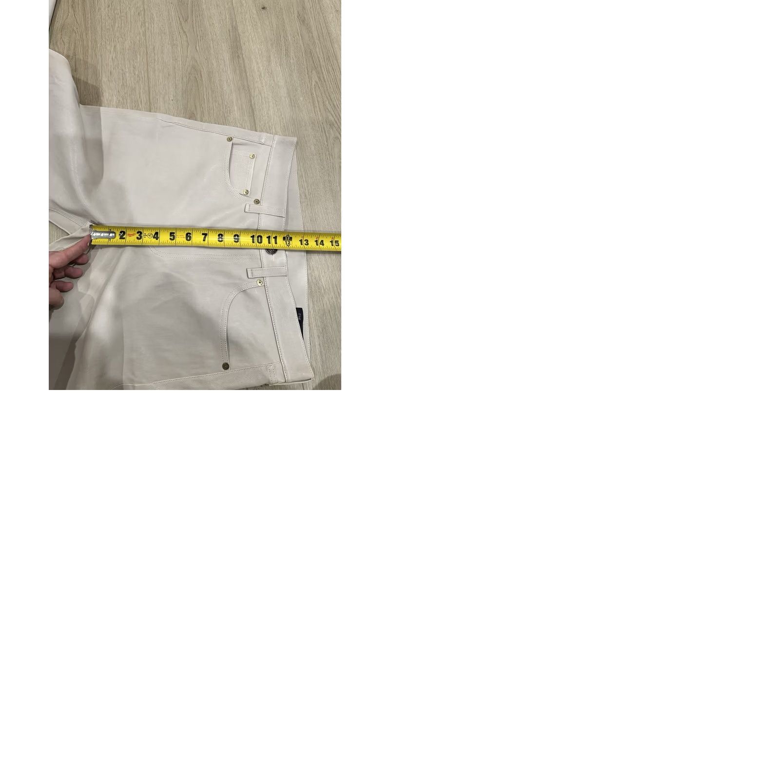 Rag & Bone NWT rag & bone Trousers Stone Leather Mid Rise Straight W28 Women Regular Size 28 Boys? Size 28" / US 6 / IT 42 - 10 Thumbnail