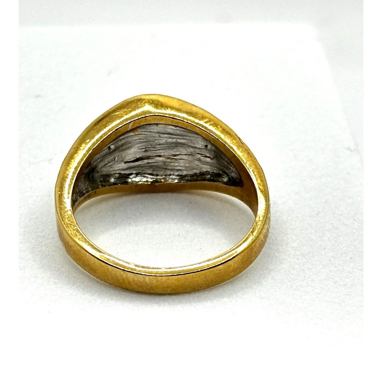 Other FASHION RING Unisex Gold Tone Black Pave Band Sz 8 Size ONE SIZE - 5 Thumbnail
