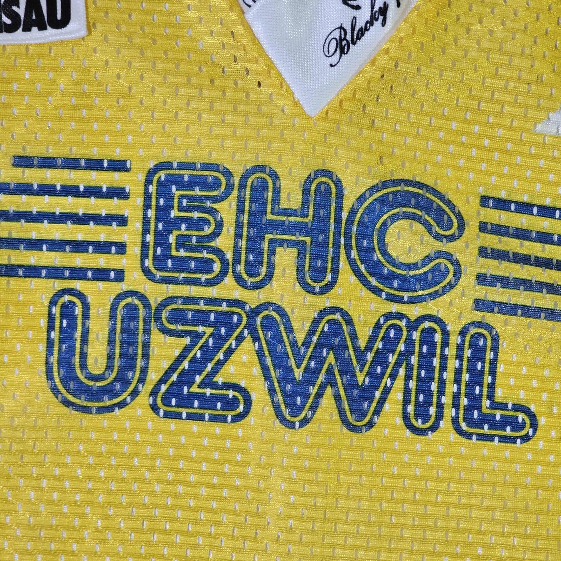 Vintage EHC Uzwil Vintage 90s Blacky Switzerland Hockey Jersey Size US M / EU 48-50 / 2 - 3 Thumbnail