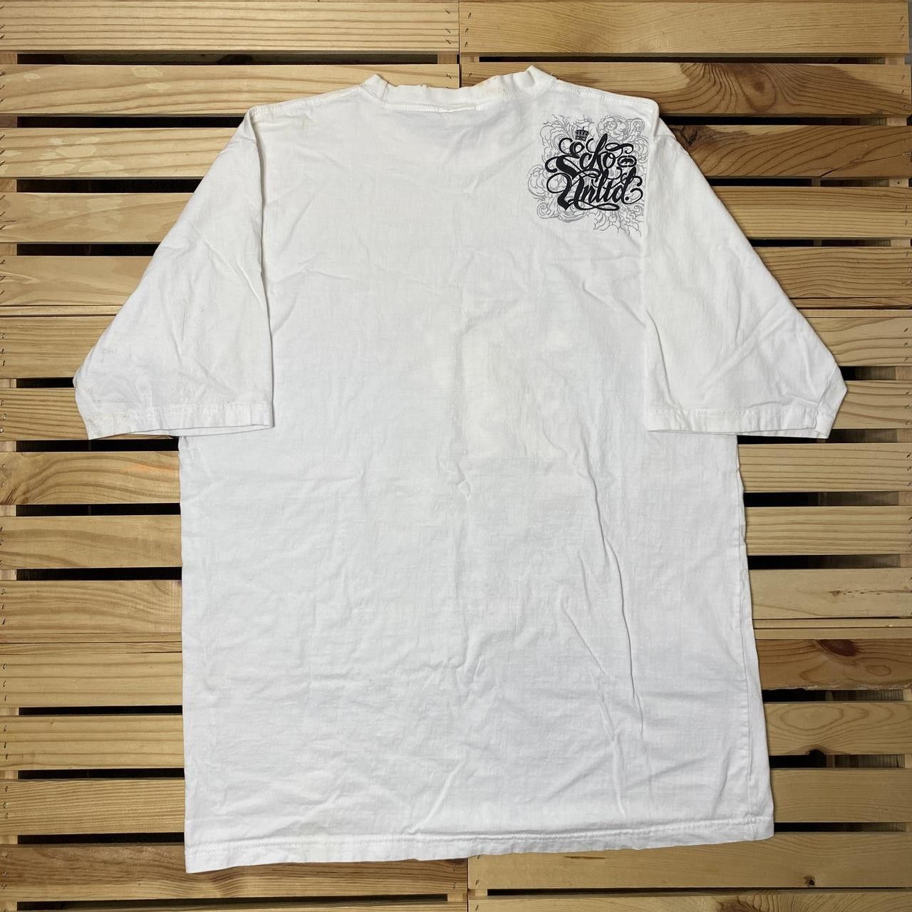 Ecko Unltd. Ecko Unltd. White Y2K Graffiti Streetwear Tee Size XL Size US XL / EU 56 / 4 - 2 Thumbnail