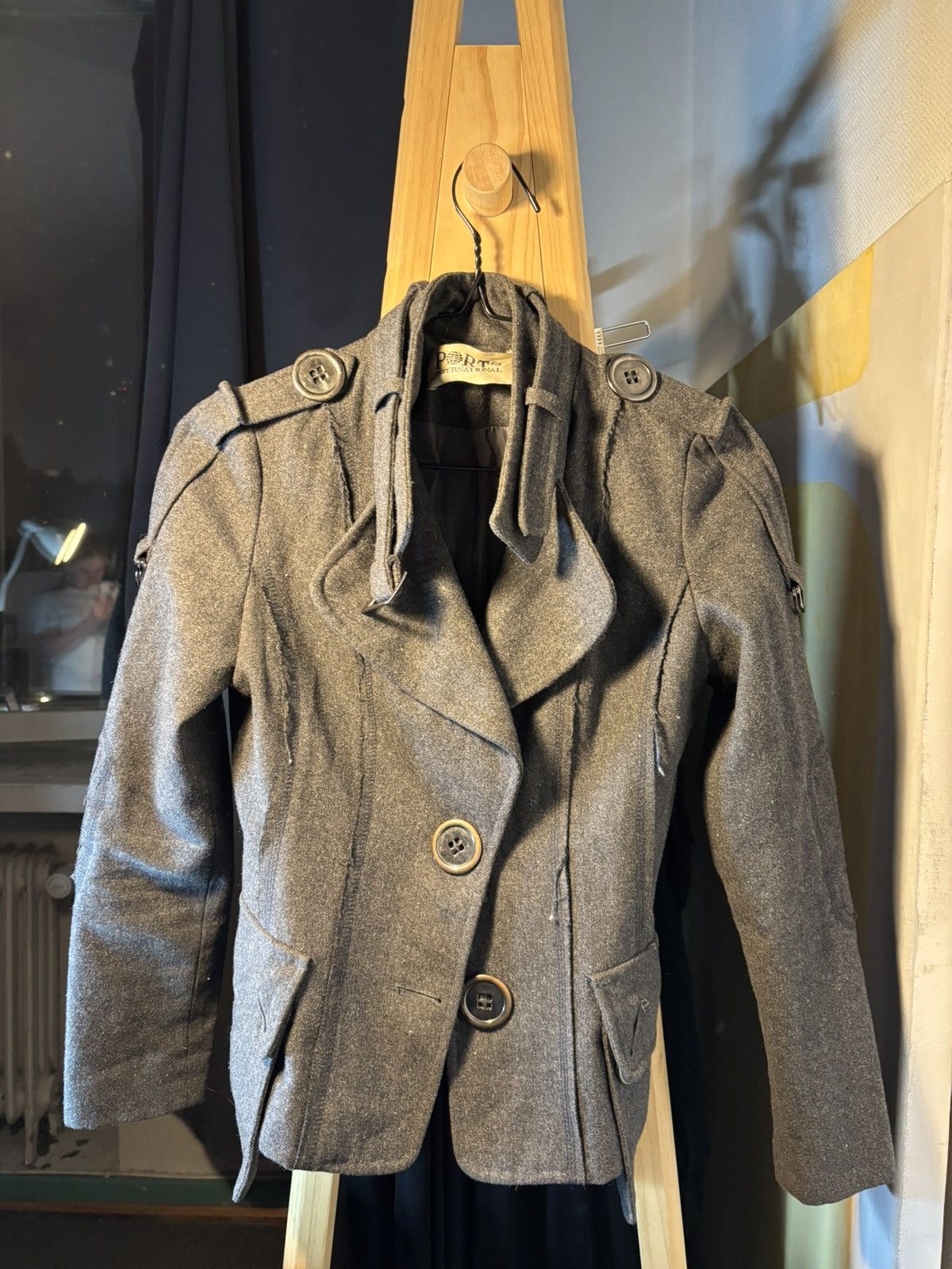 Ports 1961 Grey cropped coat PORTS Size XS / US 0-2 / IT 36-38 - 2 Thumbnail
