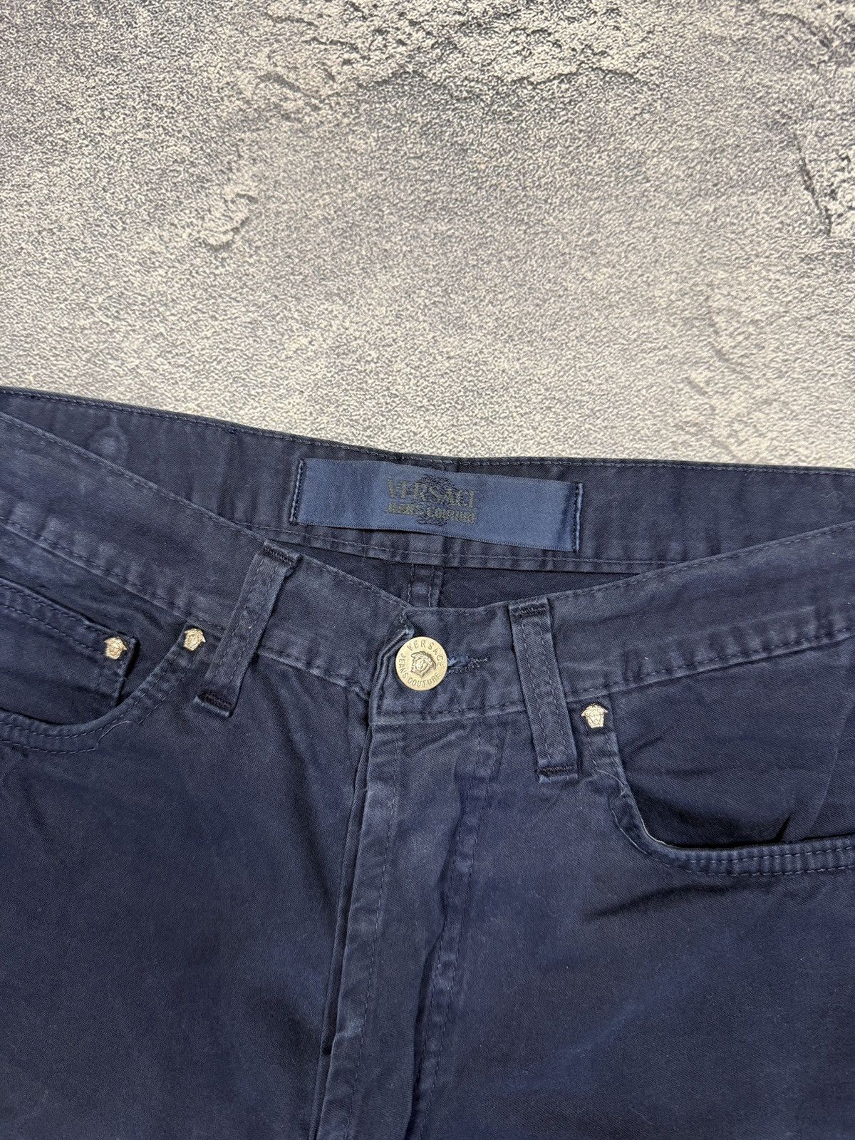Jean × Versace Jeans Couture × Vintage Classic Dark Blue Versace Jeans Couture Pants 32 Size Size US 32 / EU 48 - 8 Thumbnail