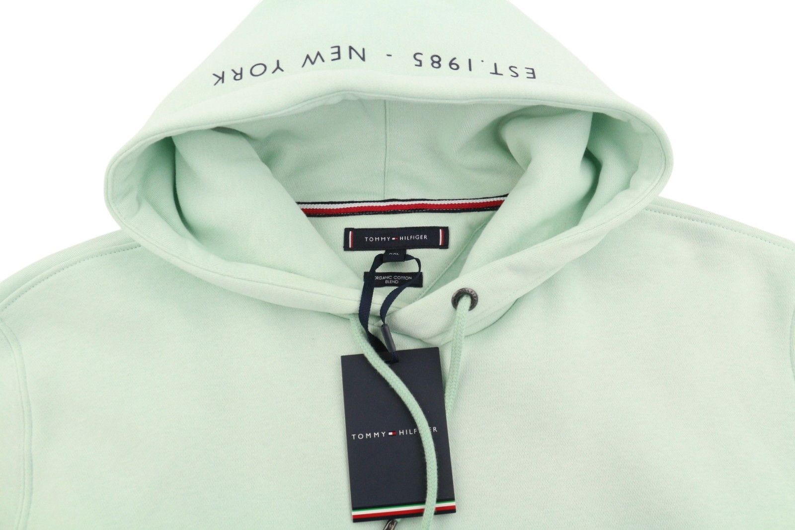 Tommy Hilfiger POCKET PLACEMENT 2XL Minty Essence Hoodie 87402 Size US XXL / EU 58 / 5 - 5 Thumbnail