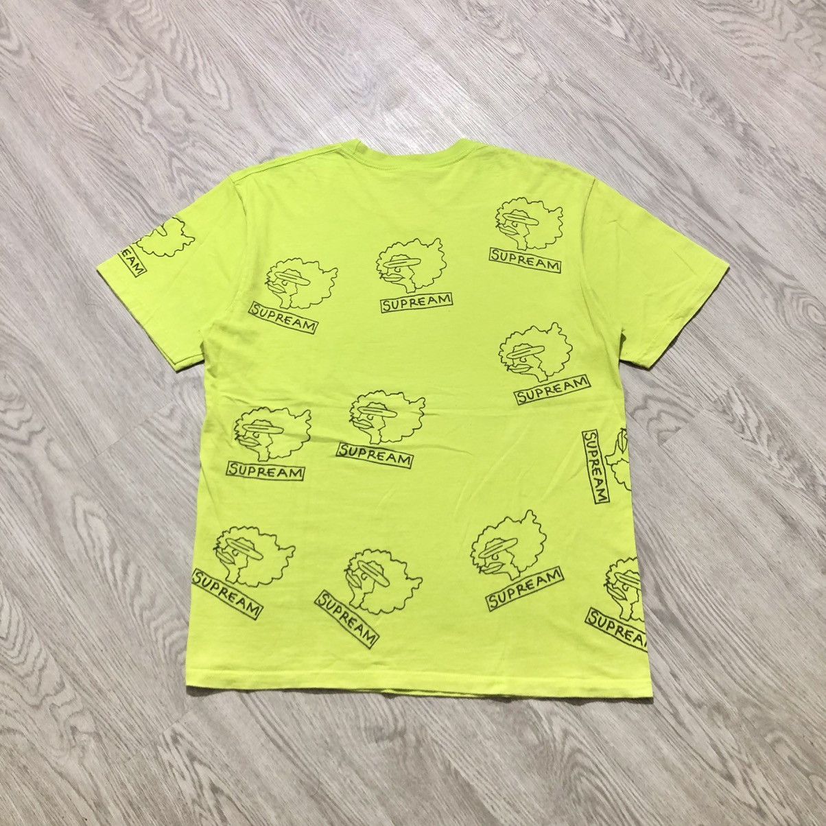 Supreme Supreme x Mark Gonzales Ramm Head T-shirt Green Streetwear Size US L / EU 52-54 / 3 - 6 Thumbnail