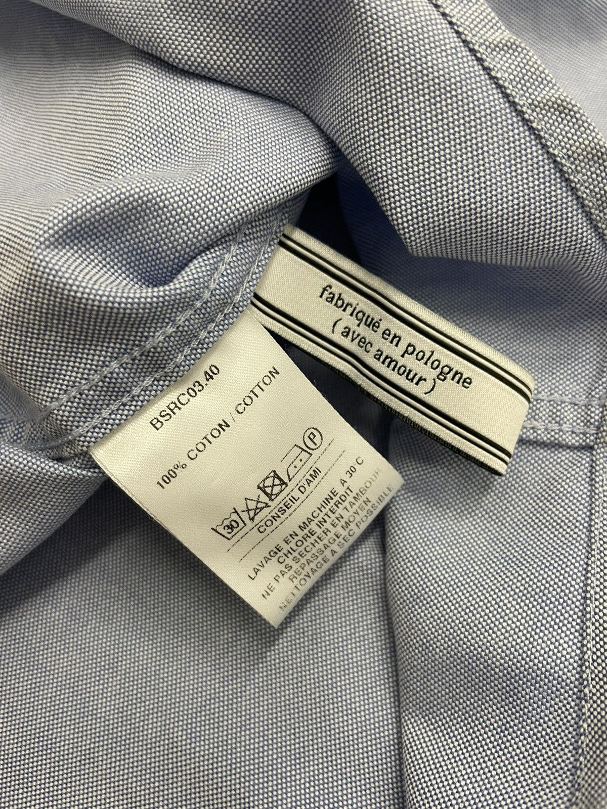 AMI Alexandre Mattiussi Oxford Button Down Shirt Cotton 41 Size US M / EU 48-50 / 2 - 9 Thumbnail