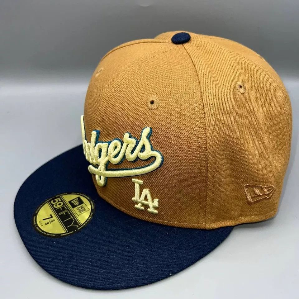 New Era Los Angeles LA Dodgers Hat Men 7 5/8 59Fifty New Era Fitted Size ONE SIZE - 3 Thumbnail