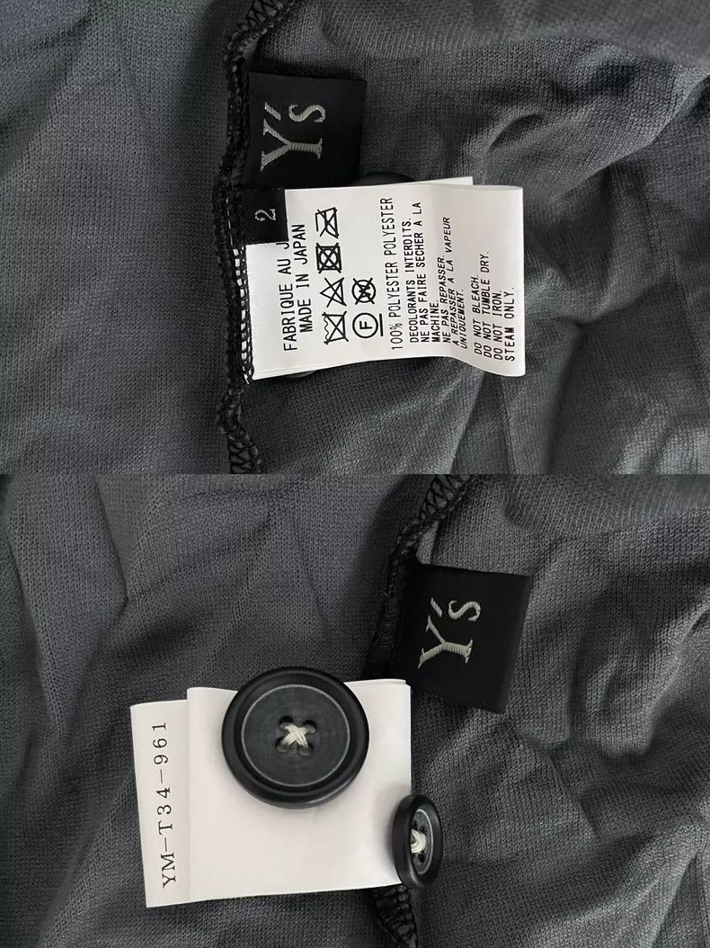 Yohji Yamamoto Plaid Felt Curved Placket Fit Cut Jacket 25