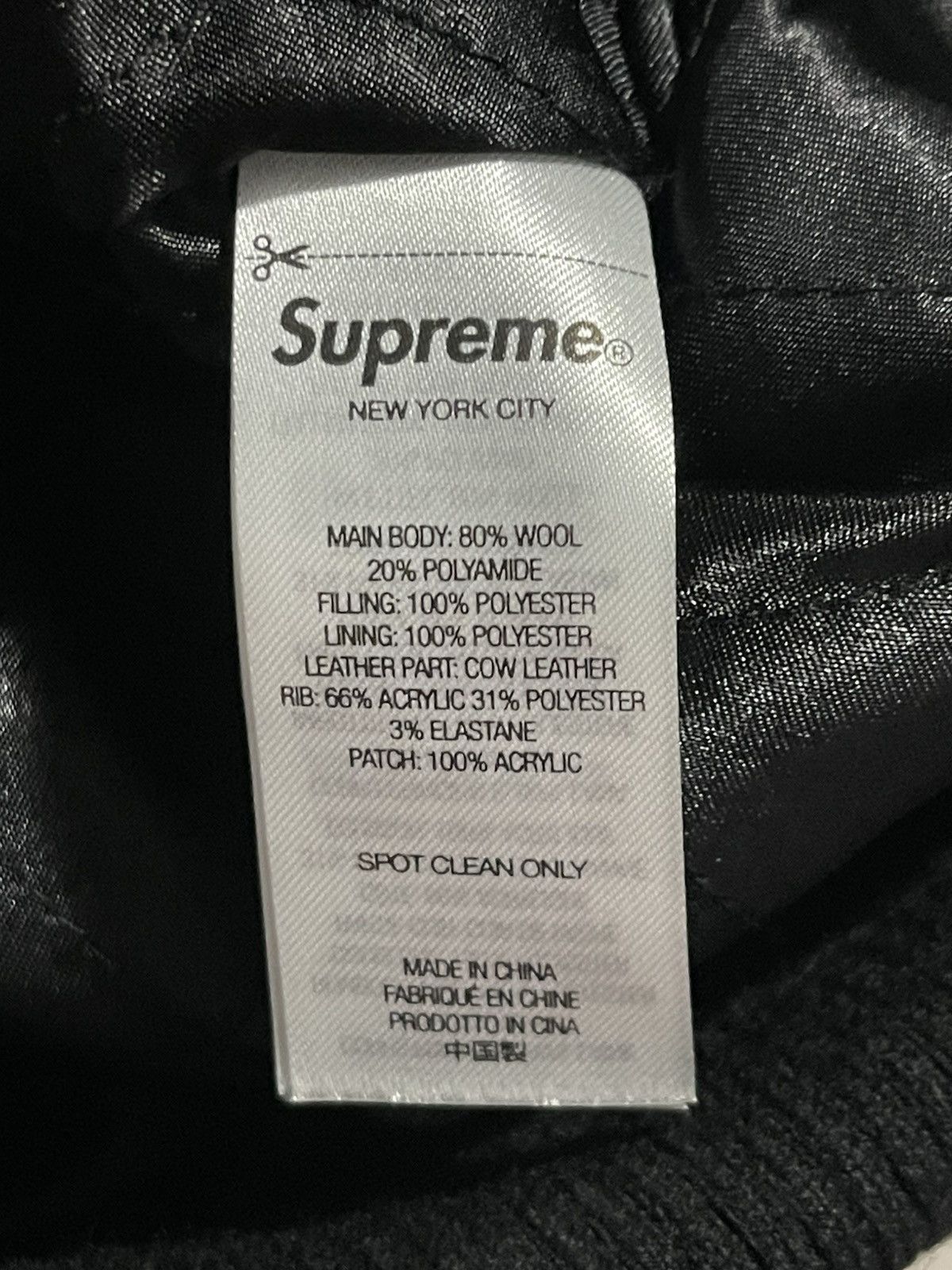 Supreme Supreme Number (Nine) Mickey Varsity Jacket Black Size Small Size US S / EU 44-46 / 1 - 5 Thumbnail