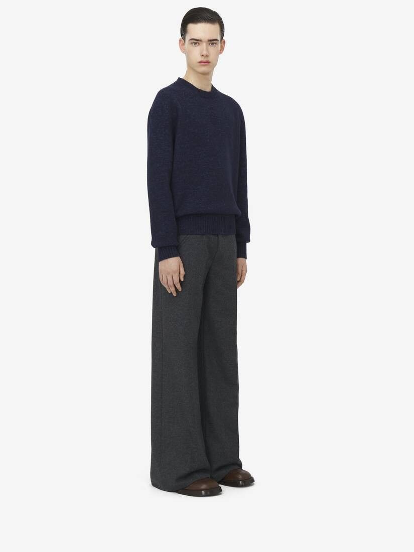 Alexander McQueen o1srvl11e0226 Skull Sweater In Navy Size US S / EU 44-46 / 1 - 4 Thumbnail