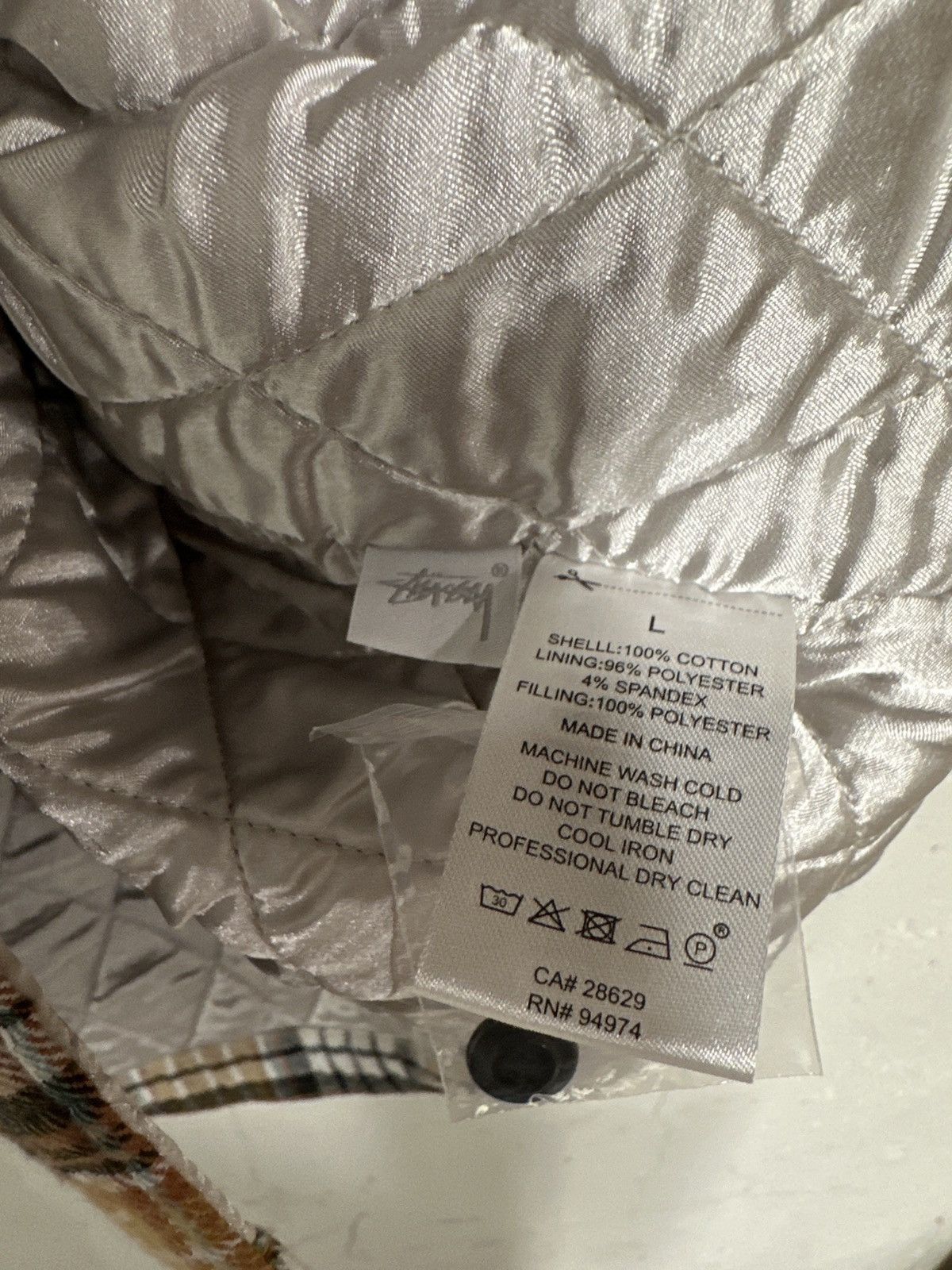 Stussy STUSSY QUILTED LINED PLAID SHIRT Size US L / EU 52-54 / 3 - 5 Thumbnail