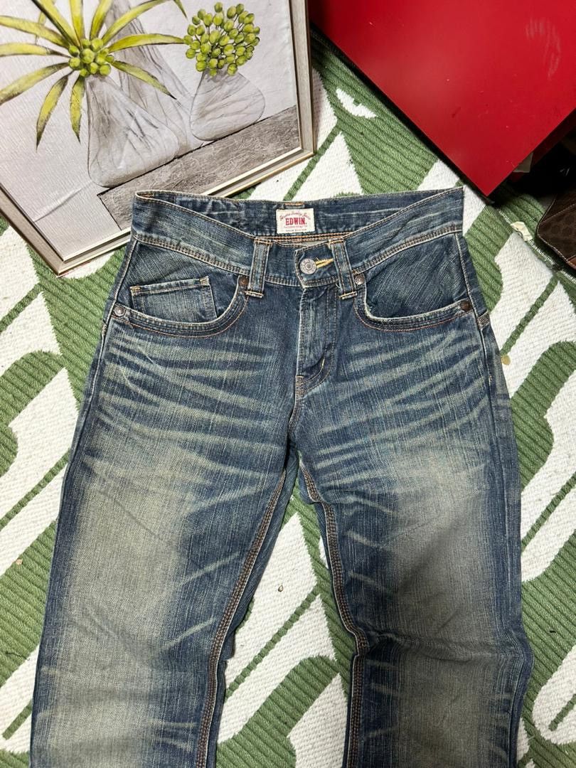 Edwin EDWIN XV Distressed Flare Buckle Back Jeans Size US 32 / EU 48 - 5 Thumbnail