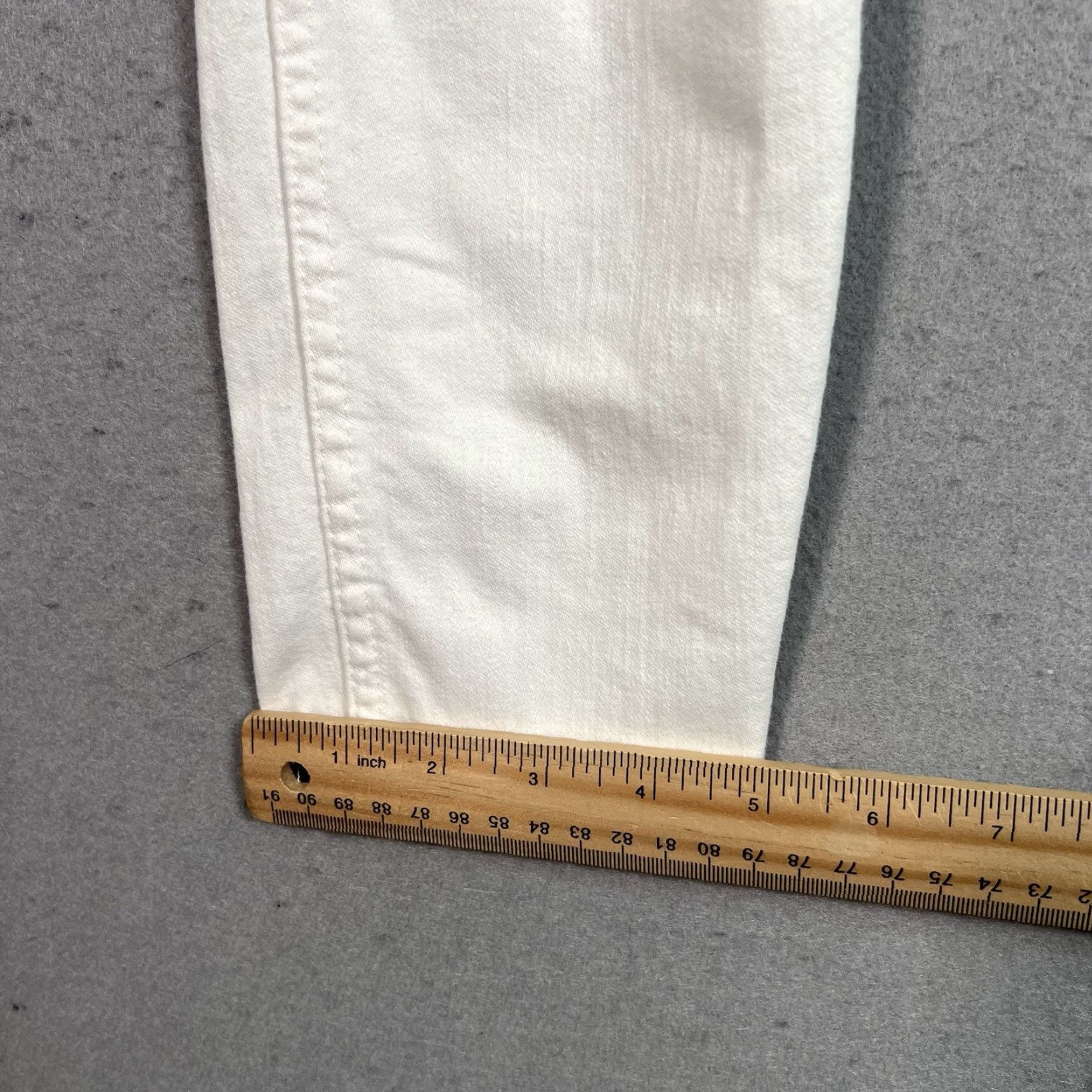 Madewell VINTAGE Madewell 10" High Rise Skinny Jeans Womens 26 White Button Fly Denim Jeans Womens 26 White Madewell Skinny Jeans Size 26" / US 2 / IT 38 - 6 Thumbnail