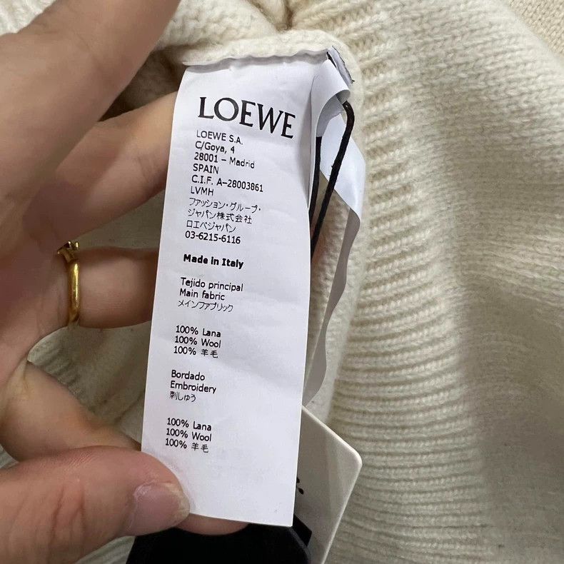 Loewe LOEWE Knit Sweater with Embroidered Cursive Logo Size XS / US 0-2 / IT 36-38 - 4 Thumbnail