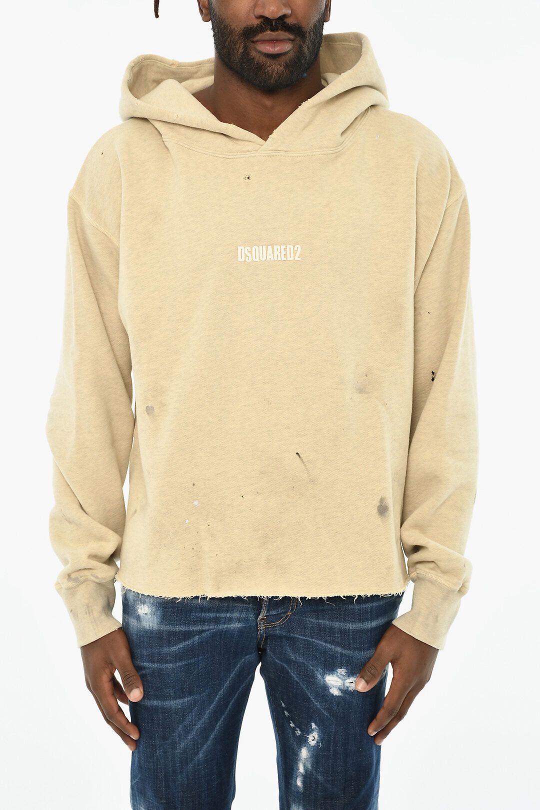 Dsquared2 Vintage-Effect Cotton Hoodie Size US M / EU 48-50 / 2 - 1 Thumbnail
