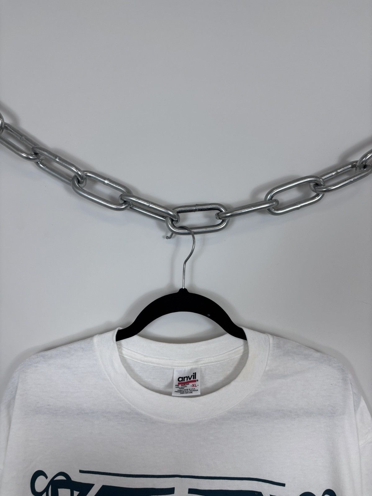 Anvil Vintage 1993 Genuine Antique Person White Single Stitch Tee Size US XL / EU 56 / 4 - 4 Thumbnail