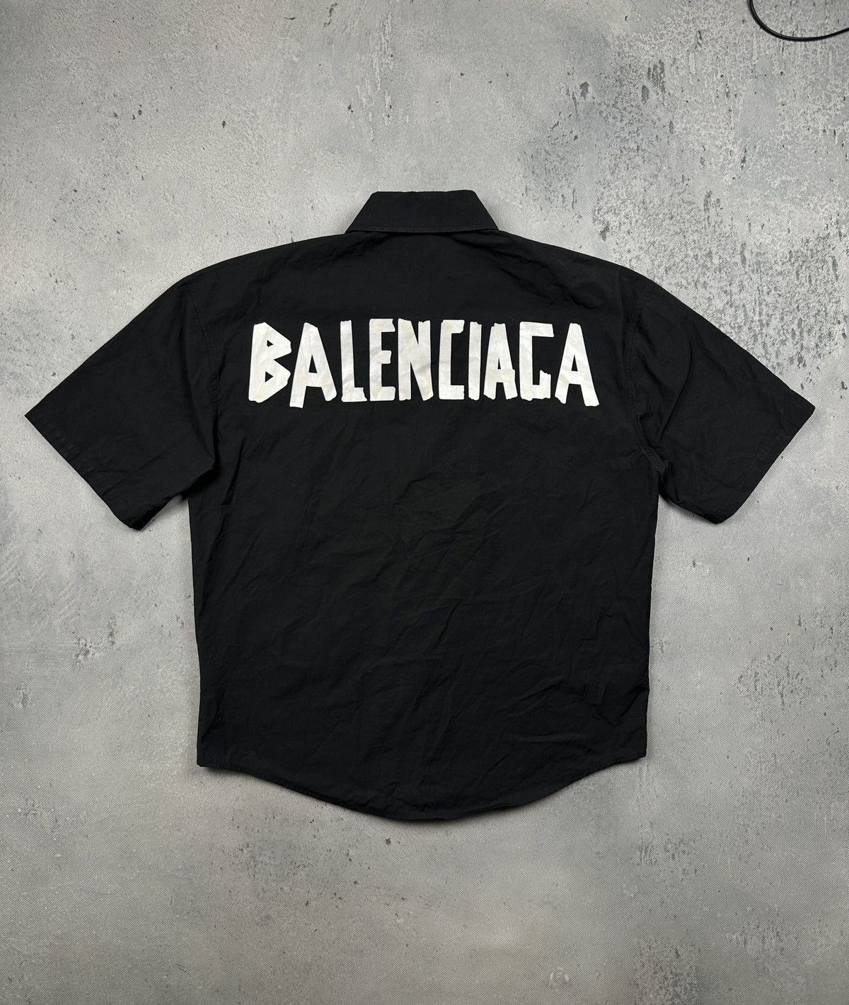 Balenciaga Balenciaga Tape Type Logo Shirt Black Lux Runway Oversized Size US M / EU 48-50 / 2 - 1 Thumbnail