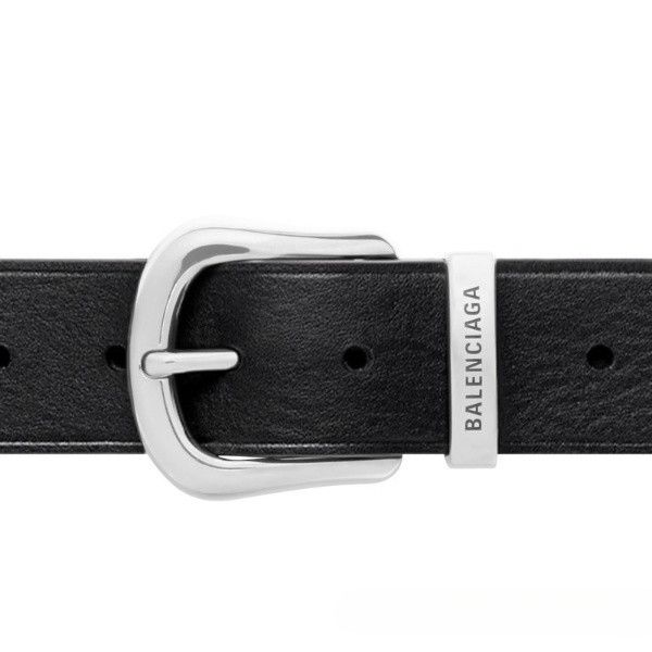 Balenciaga o1loc1c1224 Size: 60 / Western Buckle Belt in Black Size 26 - 4 Thumbnail