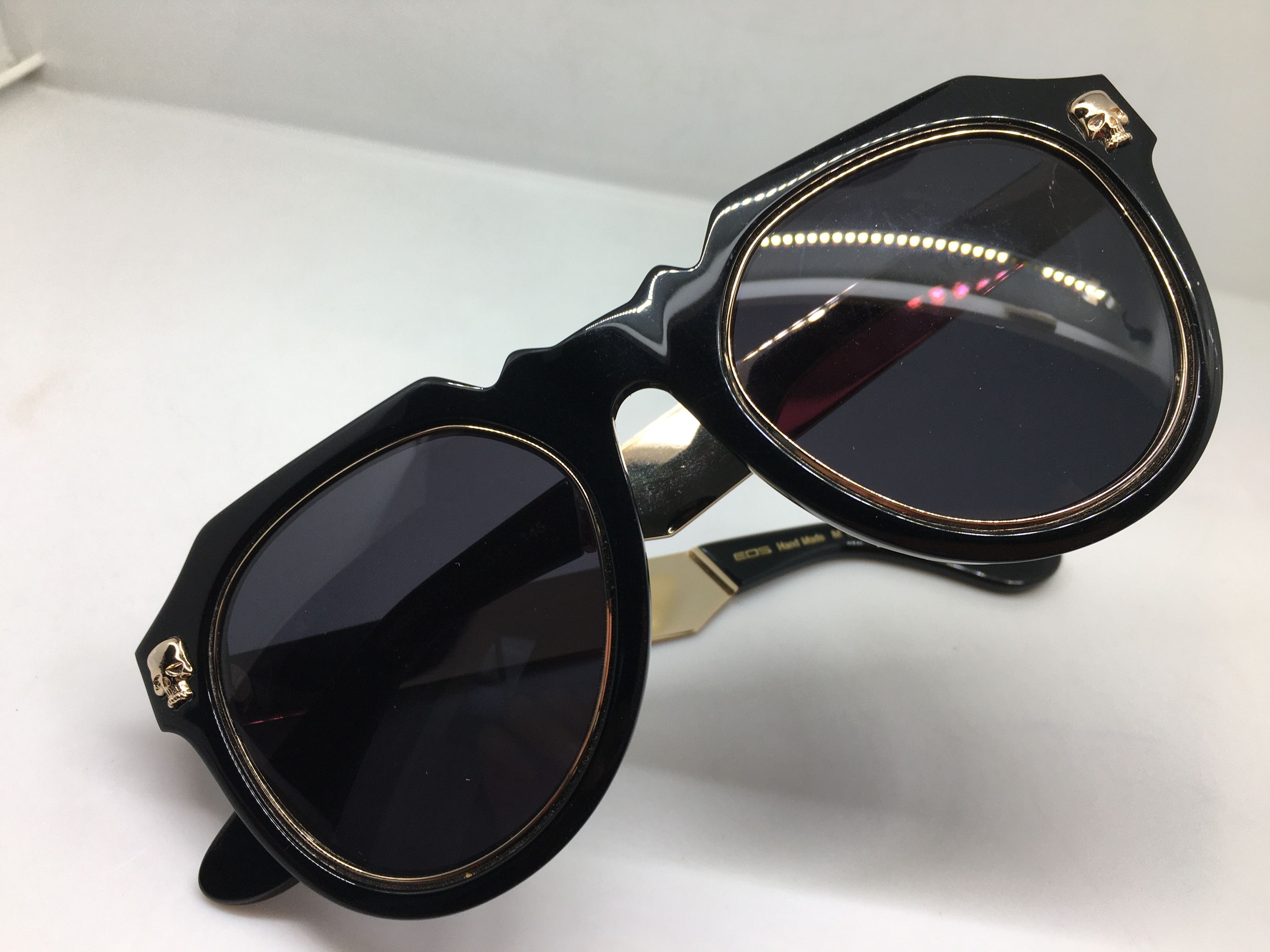 Other EOS E8506S Handmade Acetate Black Sunglasses Frame Size ONE SIZE - 5 Thumbnail