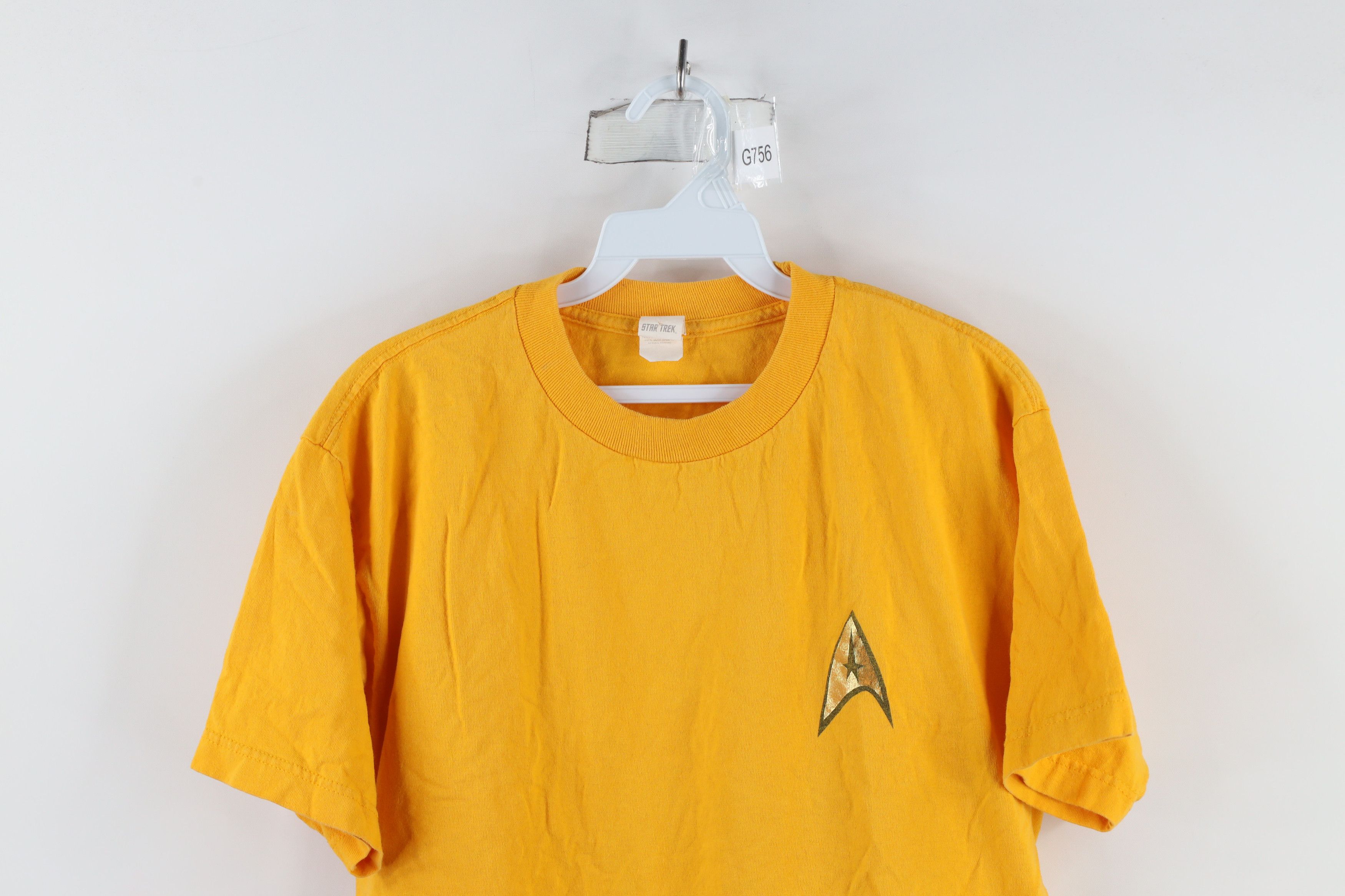 Vintage Vintage 90s Star Trek Short Sleeve T-Shirt Yellow Cotton Size US M / EU 48-50 / 2 - 2 Thumbnail