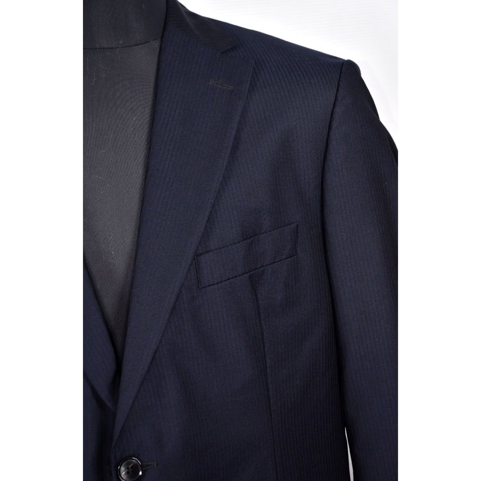 Hugo Boss HUGO BOSS Pasolini Movie US Wool Blazer Jacket Men 44 Blue Striped Blazer Mens Size 44 Vintage: No Size 44R - 6 Thumbnail