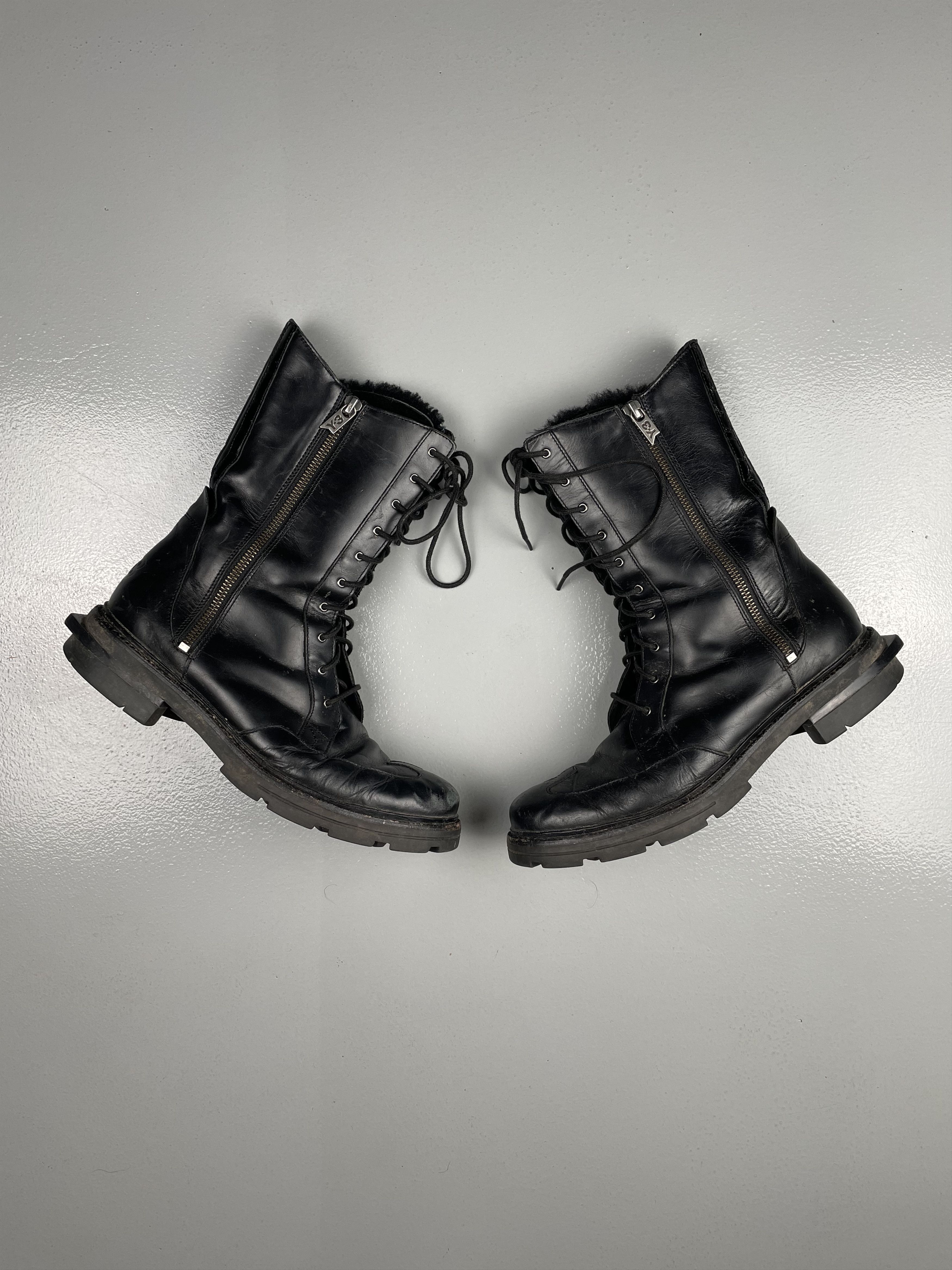 Y-3 RARE Y-3 AW13 leather boots (women's) Size US 9 / IT 39 - 2 Thumbnail