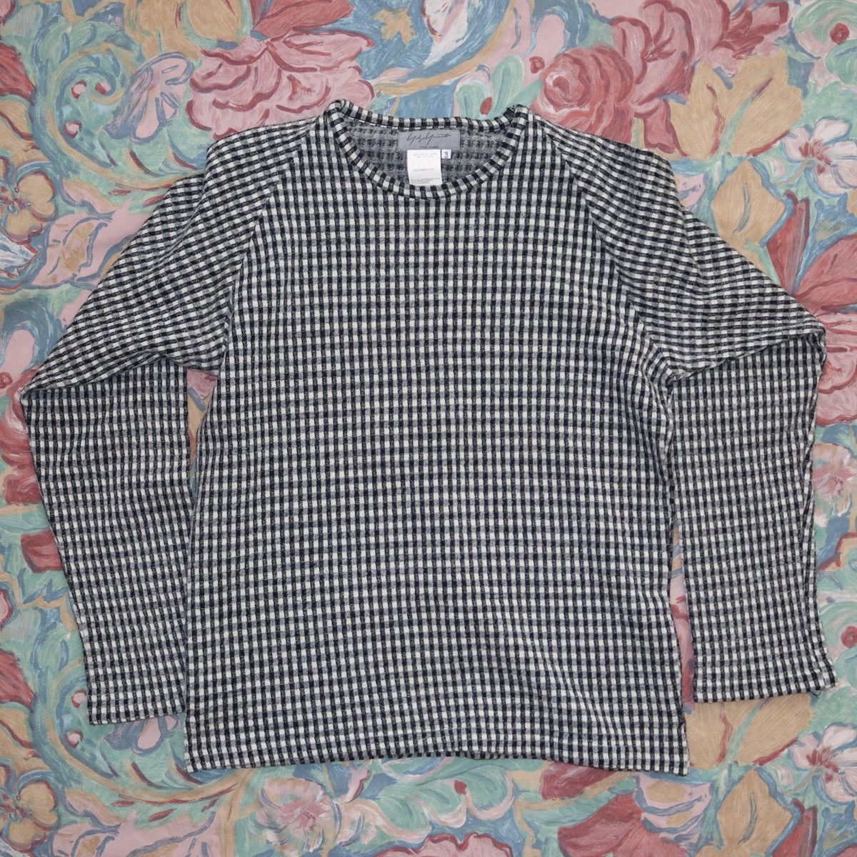 Yohji Yamamoto Yohji Yamamoto Pour Homme AW01 Runway Checkered Wool Sweater Size US M / EU 48-50 / 2 - 2 Thumbnail