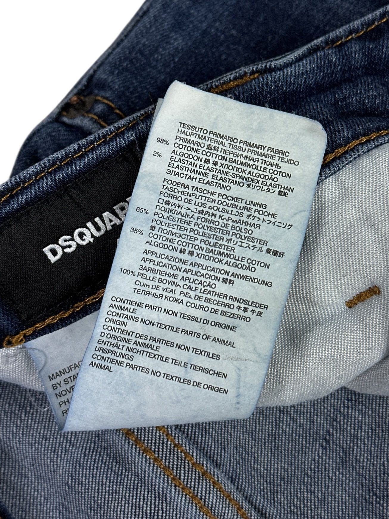 Dsquared2 Dsquared2 Painted Distressed Ripped Skinny Jeans Stretch W32 Size US 32 / EU 48 - 8 Thumbnail