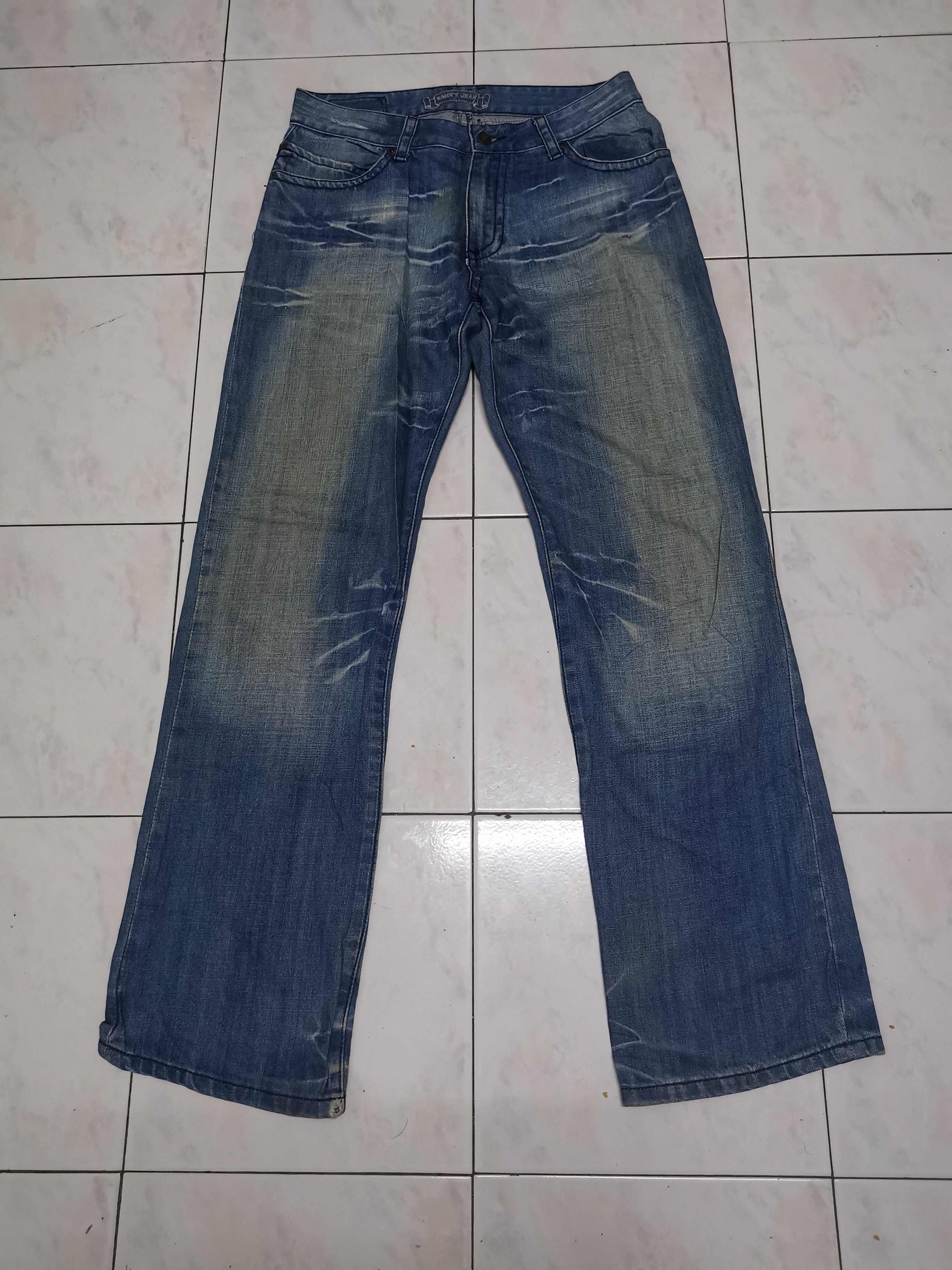 Robins Jeans Robin’s Jean Studded Denim Pants Y2K Hip Hop Rare Design Size US 31 - 8 Thumbnail
