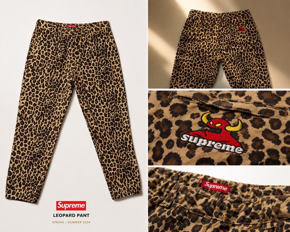 Supreme × Toy Machine Supreme Toy Machine Work Pant Leopard 30 