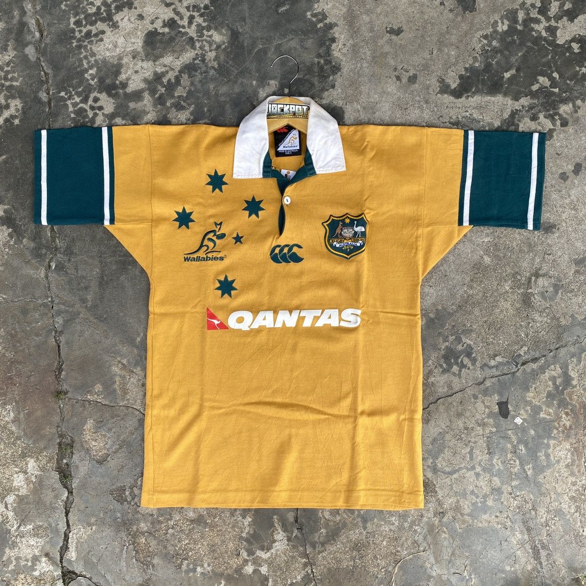 Canterbury of New Zealand Vintage Canterbury Australian Rugby Team Jersey Polos Size US S / EU 44-46 / 1 - 1 Thumbnail