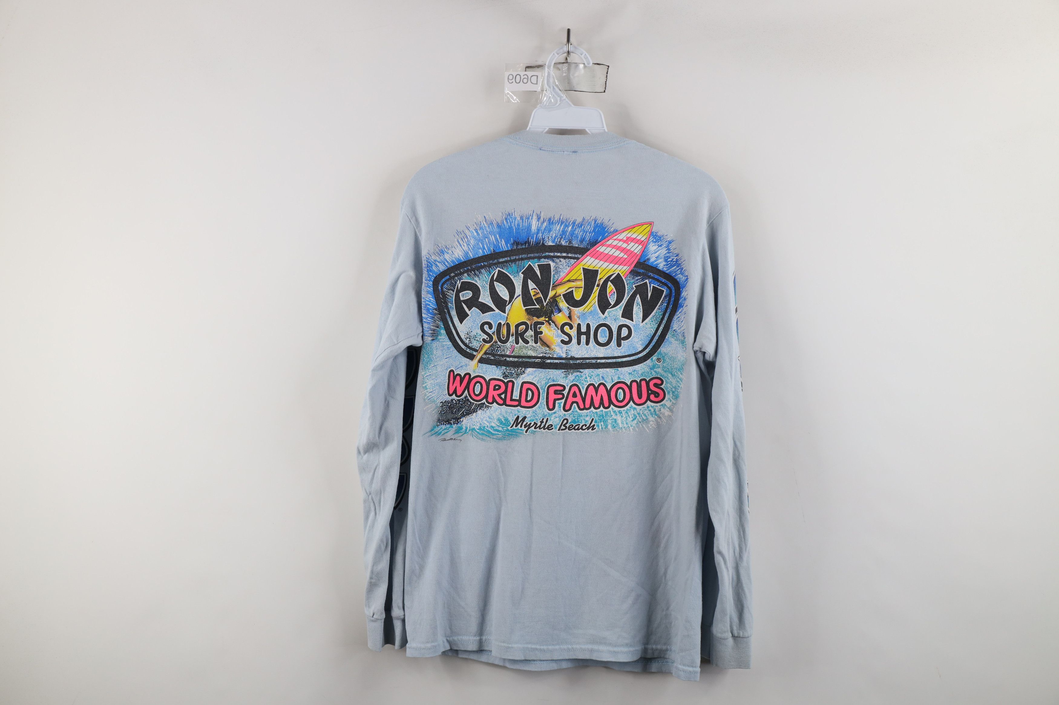 Vintage Vintage 90s Y2K Ron Jon Surf Shop Long Sleeve T-Shirt Blue Size US S / EU 44-46 / 1 - 13 Thumbnail