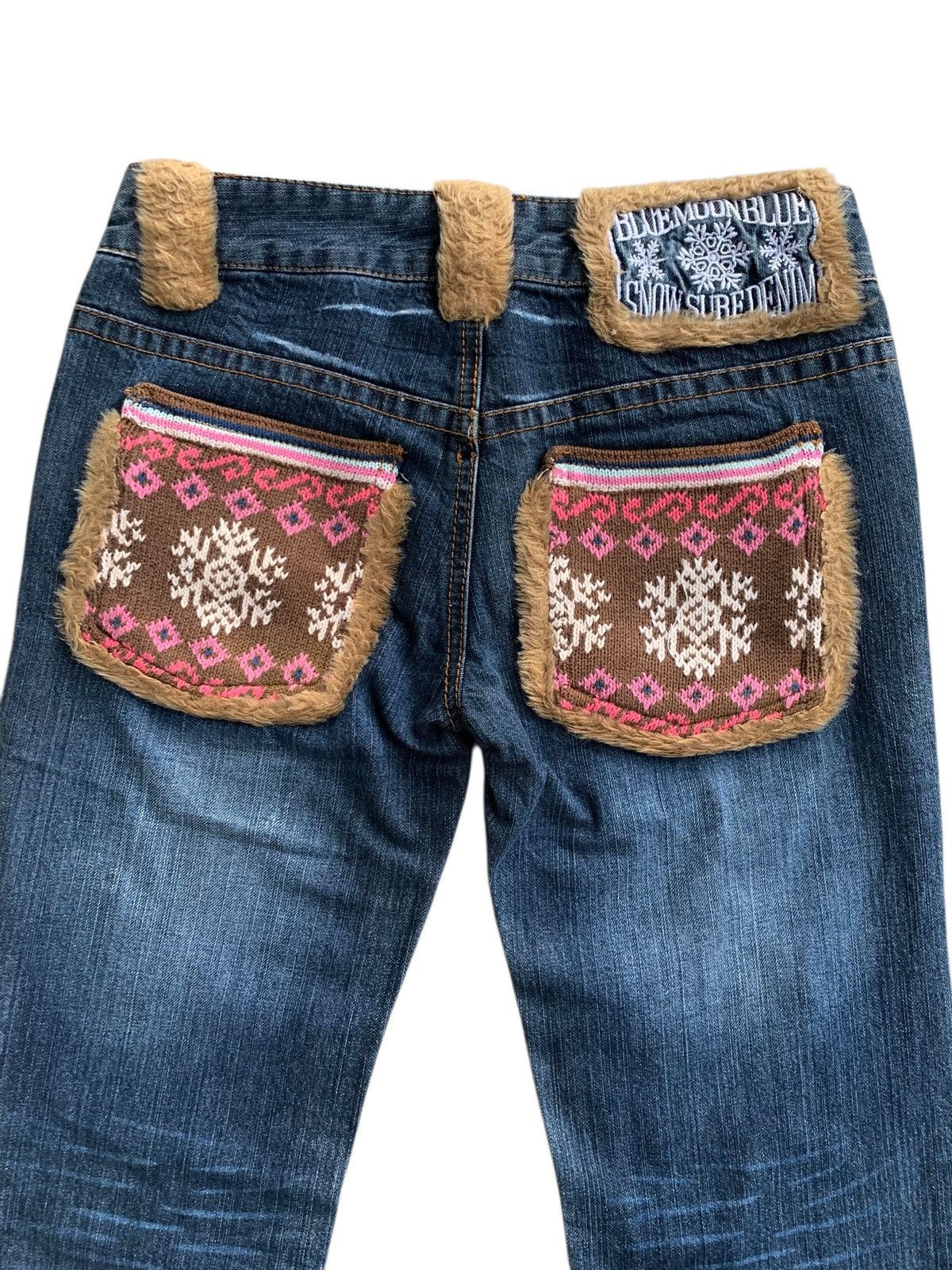 If Six Was Nine × Japanese Brand × Vintage Vintage Y2k Blue Moon Blue Hairy Jeans Japanese Style 🇯🇵 Size 30" / US 8 / IT 44 - 12 Thumbnail