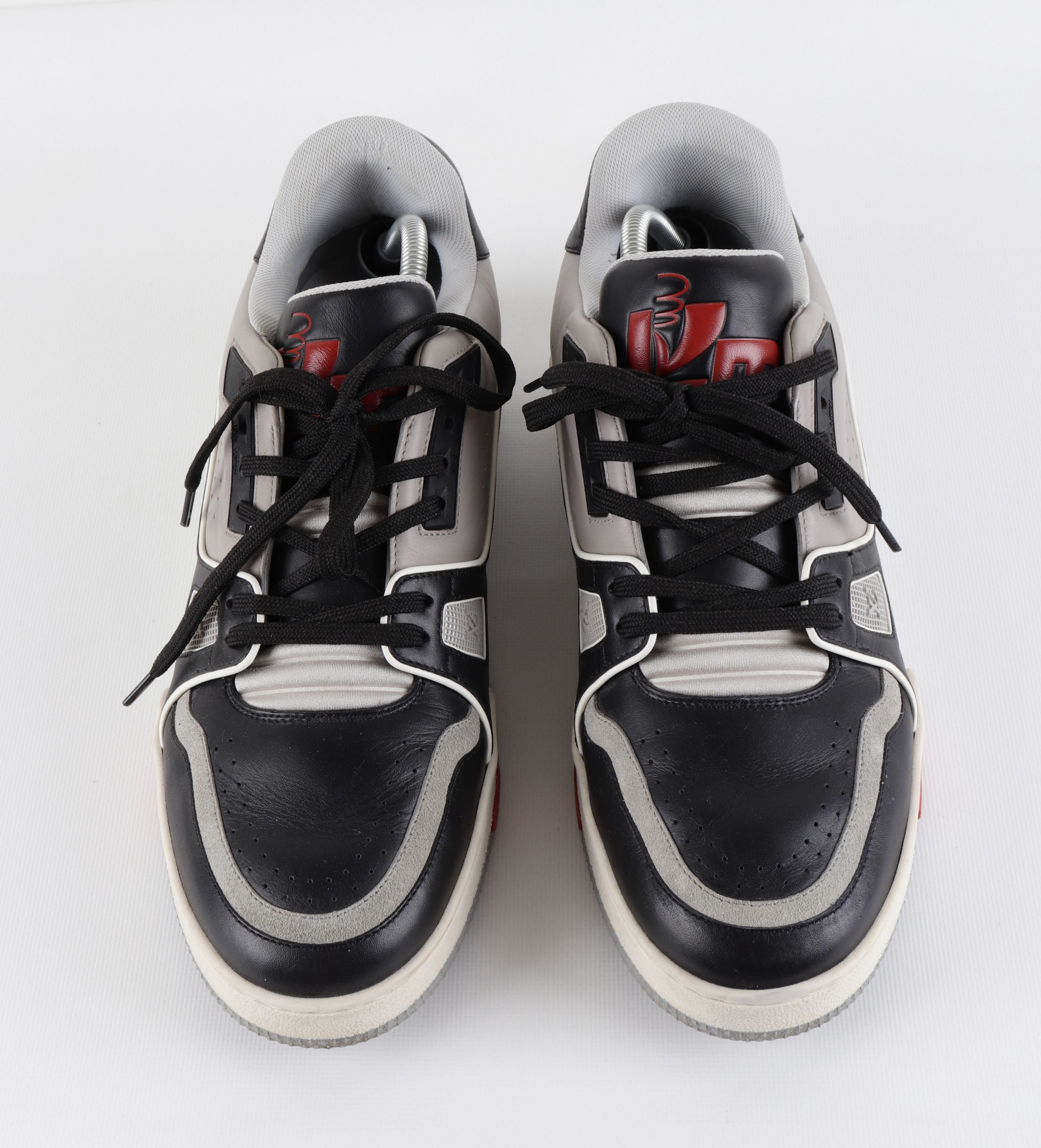 Louis Vuitton Louis Vuitton x Virgin Abloh SS19 Leather Low Sneakers Size US 9.5 / EU 42-43 - 2 Thumbnail