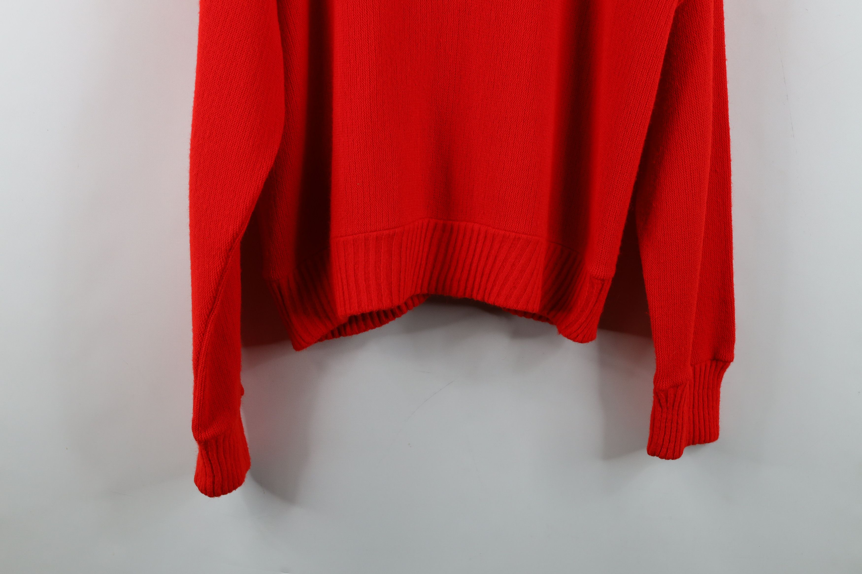 Vintage Vintage 50s 60s Streetwear Knit Cardigan Sweater Red USA Size US L / EU 52-54 / 3 - 12 Thumbnail