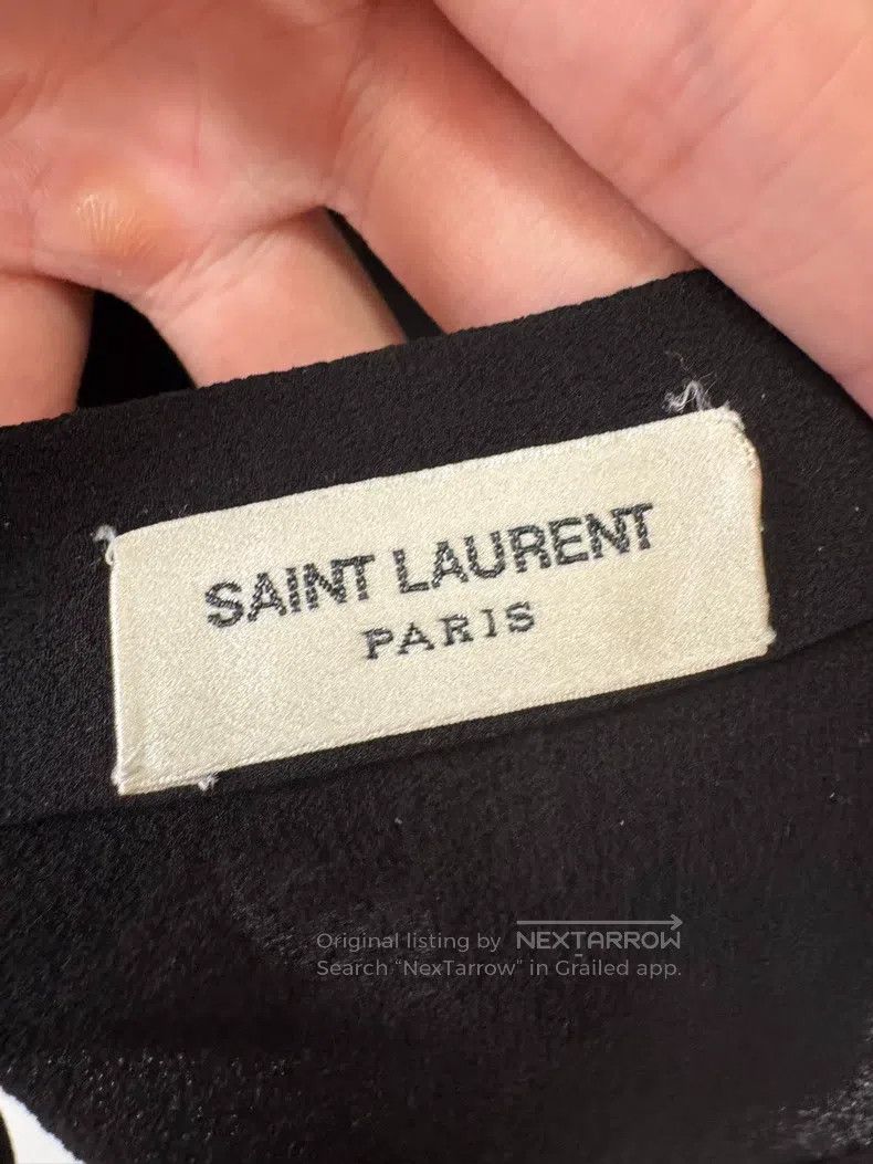 Saint Laurent Paris Saint Laurent Paris Mulberry Silk Black Warrior Bow Tie Sh Size XS / US 0-2 / IT 36-38 - 5 Thumbnail