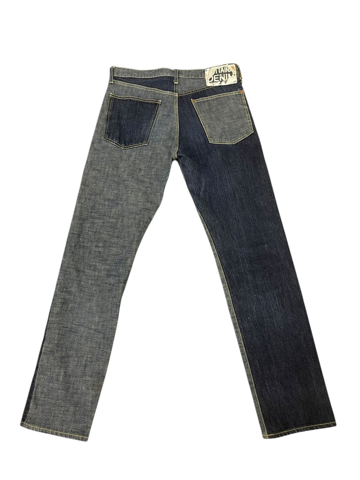 Kapital Slim Jeans Kapital Moitaina Two Tones 1🟦2 j Size US 32 / EU 48 - 2 Thumbnail