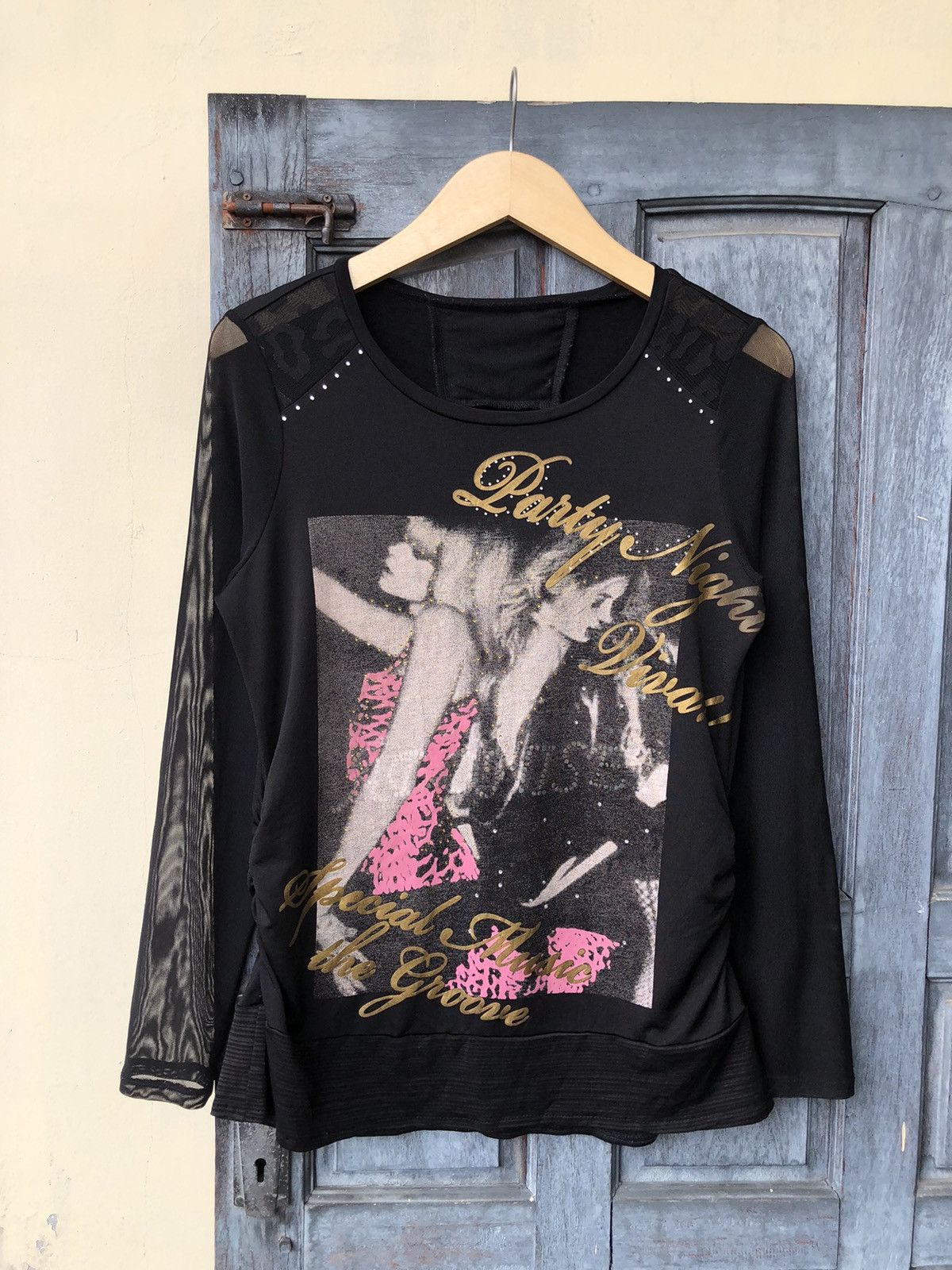 Japanese Brand Japanese Poem, Diamond, Transparent Mesh & Leopard Details Size M / US 6-8 / IT 42-44 - 2 Thumbnail
