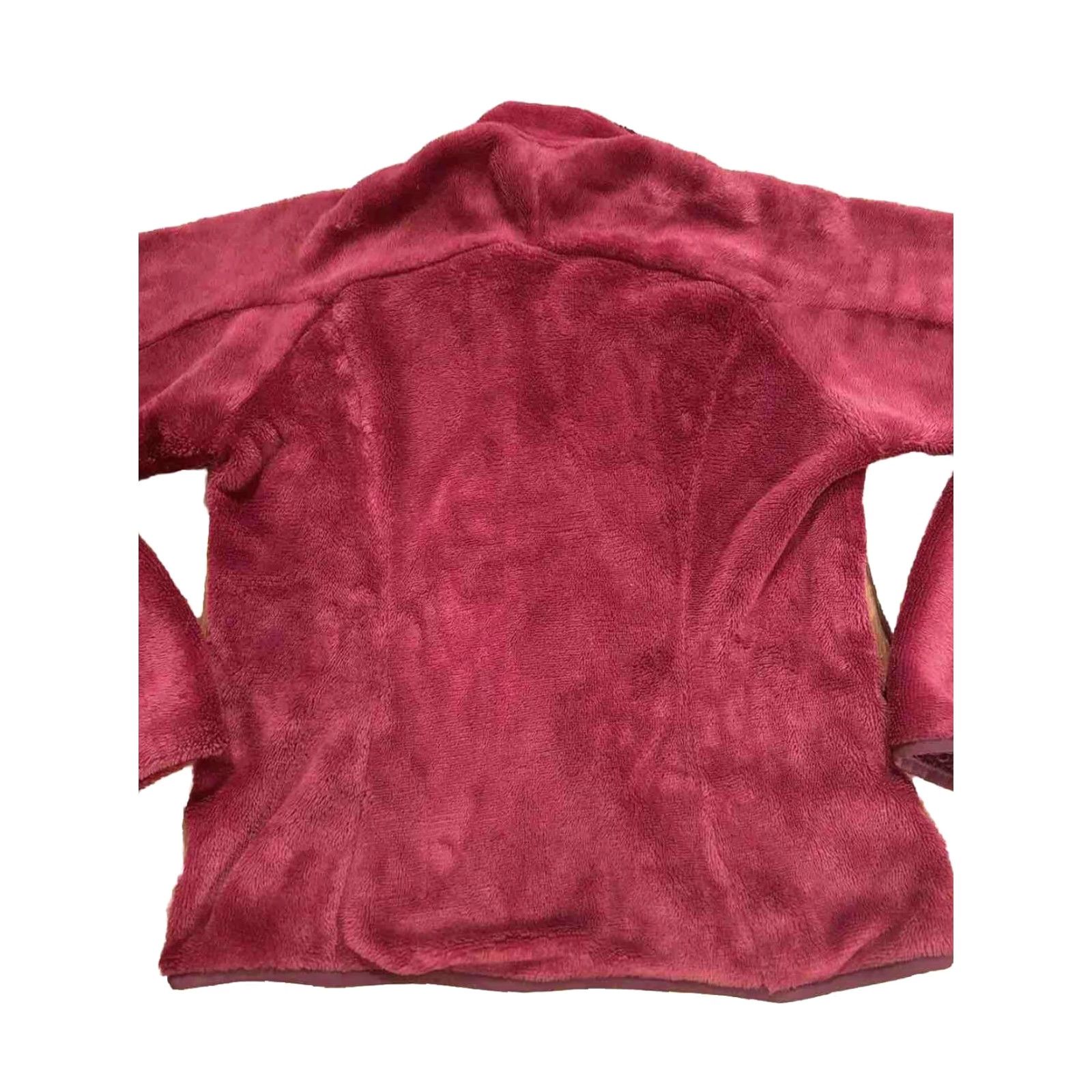 Patagonia VINTAGE Patagonia Jacket Women Med Maroon R4 Regulator Full Zip Deep Pile Polartec Jacket Women Medium Red 90s Outdoor Winter Fall Spring Womens Size M / US 6-8 / IT 42-44 - 4 Thumbnail