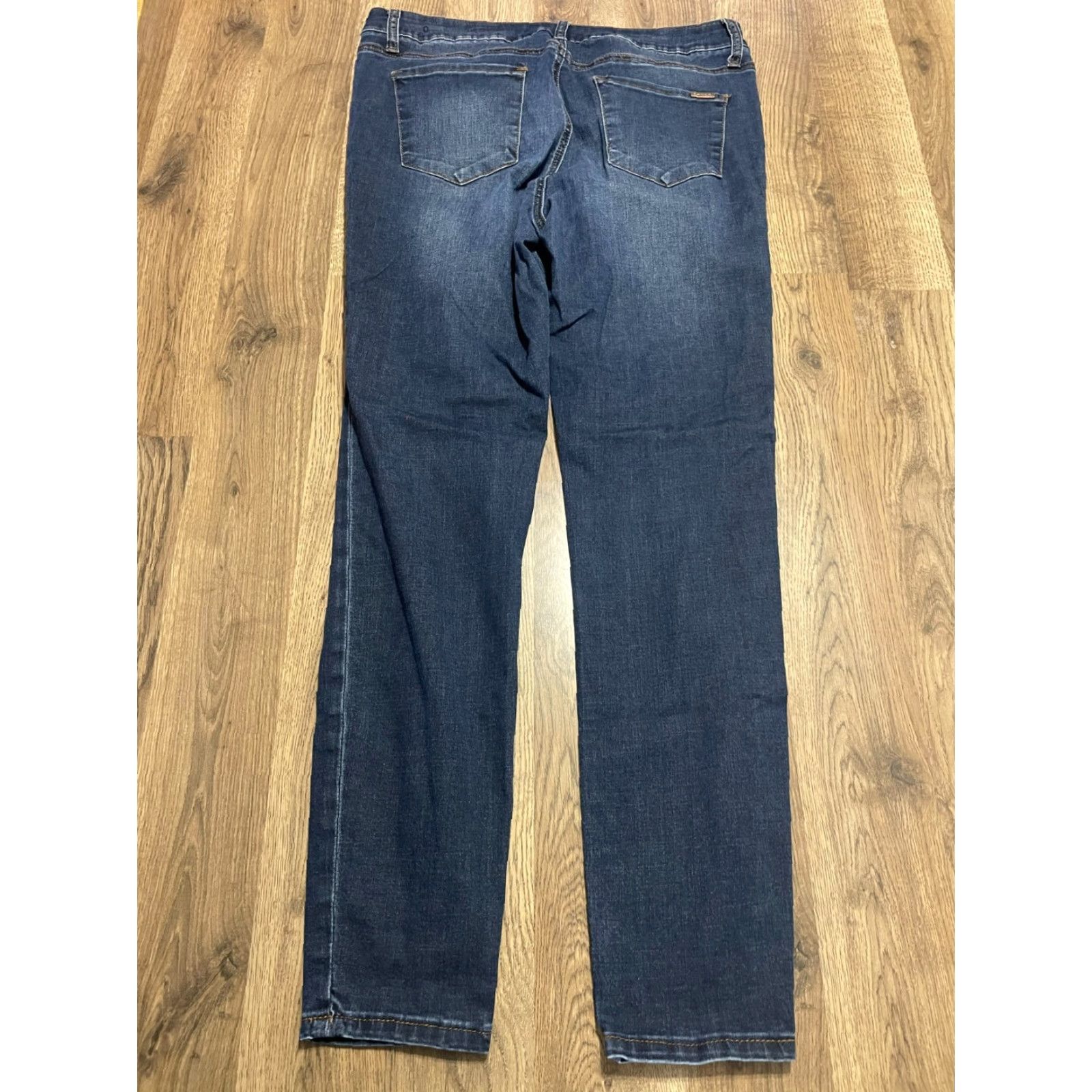 Vintage Tahari Jeans Women's Size 12 Denim Blue Skinny Pockets Regular 28.5 Inseam 34 Waist Size 34" / US 12 / IT 48 - 2 Thumbnail