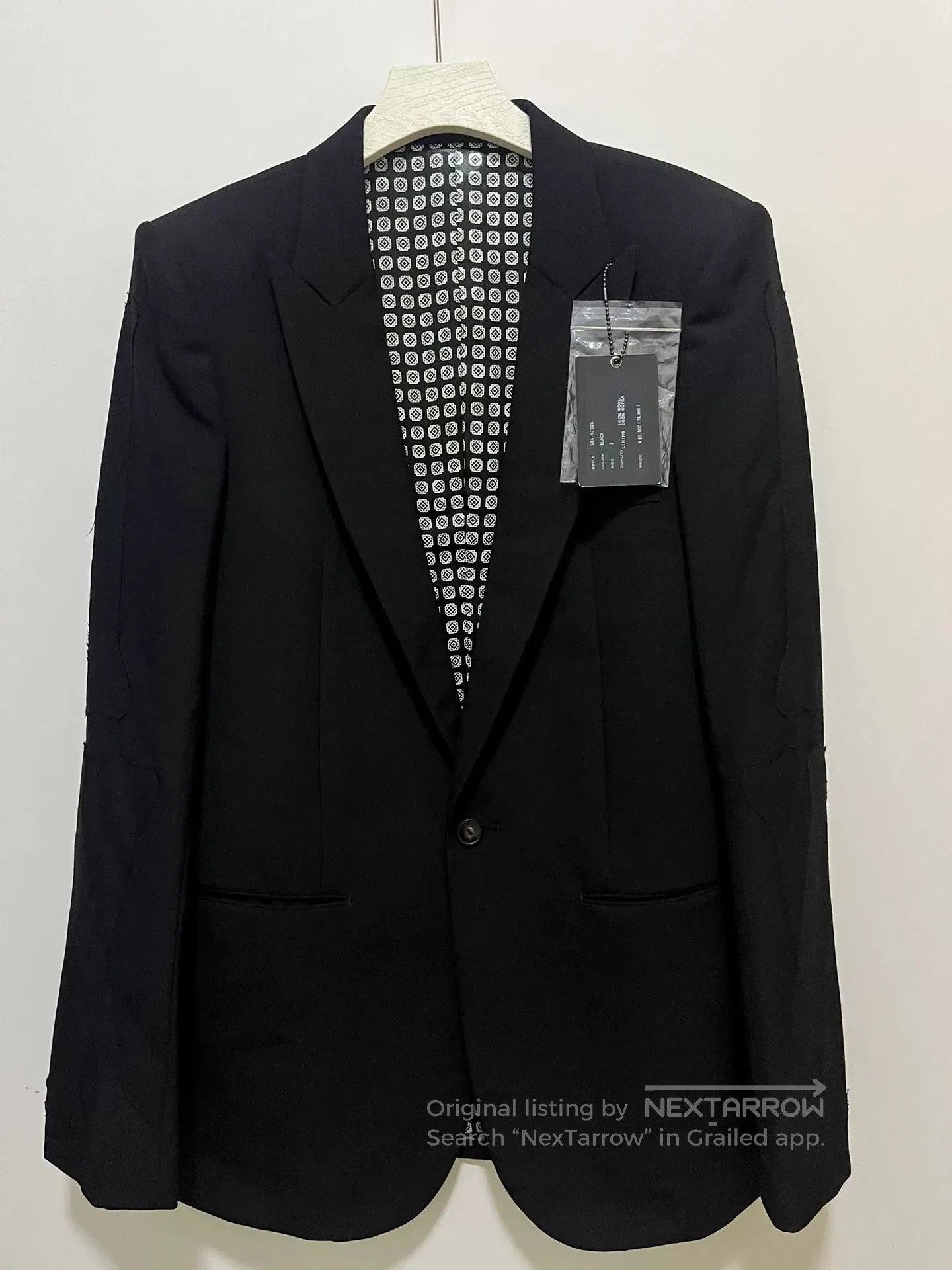 Comme des Garcons Homme Plus Number (N)ine Black Suit Jacket. Size US M / EU 48-50 / 2 - 1 Thumbnail
