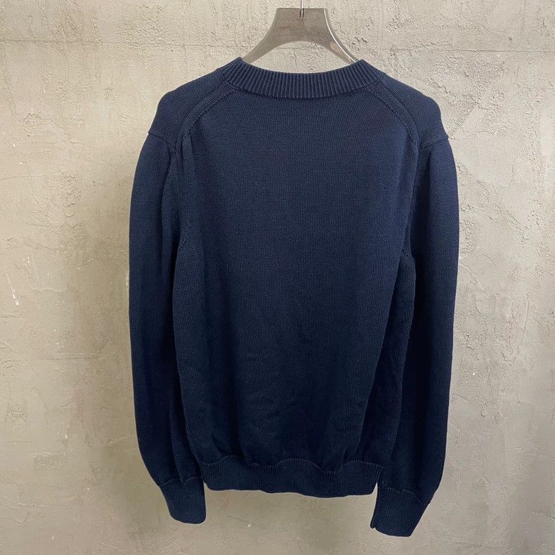 Loewe loewe Navy blue embroidered logo round-neck knitted sweater Size US S / EU 44-46 / 1 - 2 Thumbnail