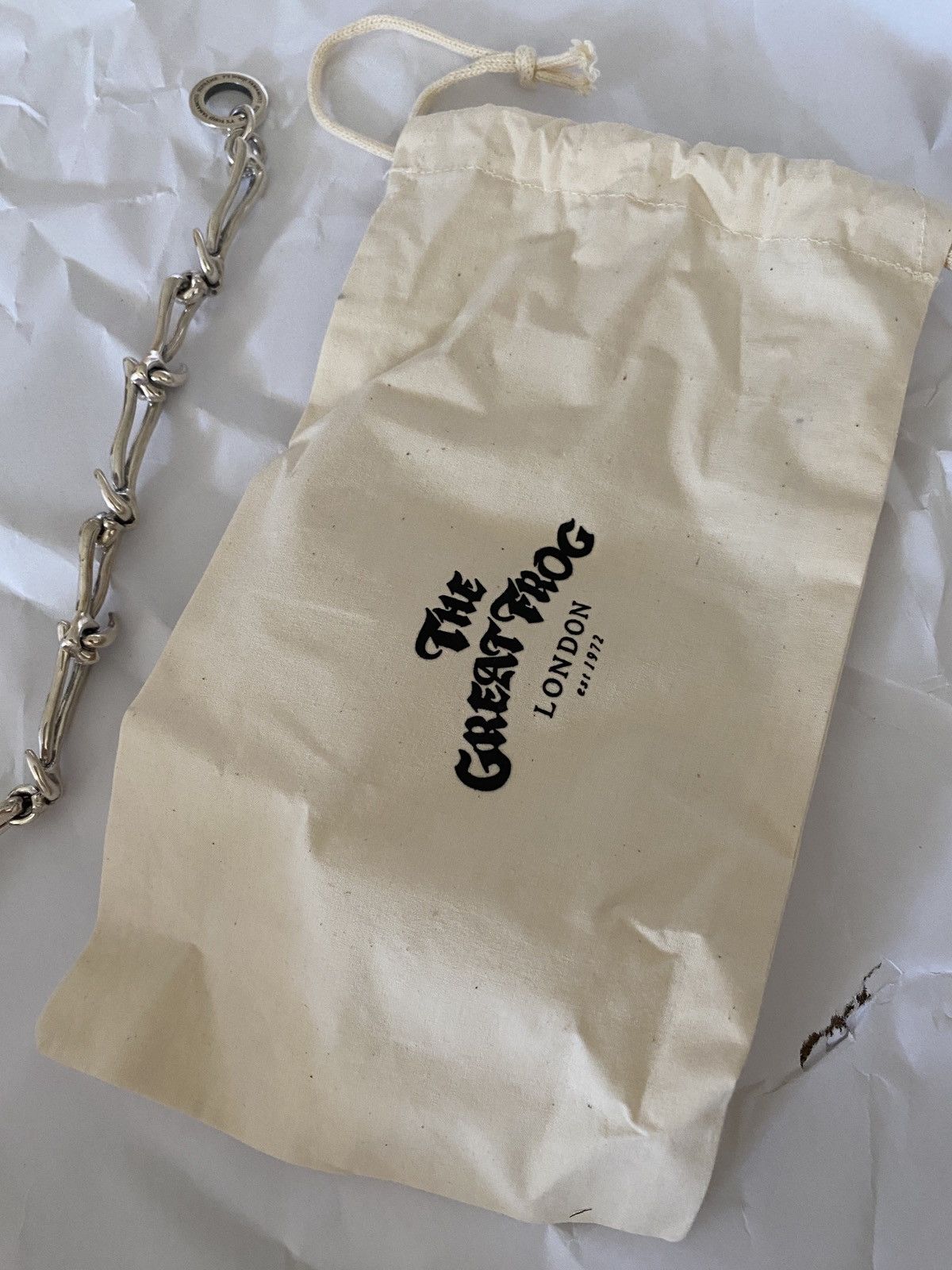 Supreme x Y's Yohji Yamamoto Silver Wallet Chain