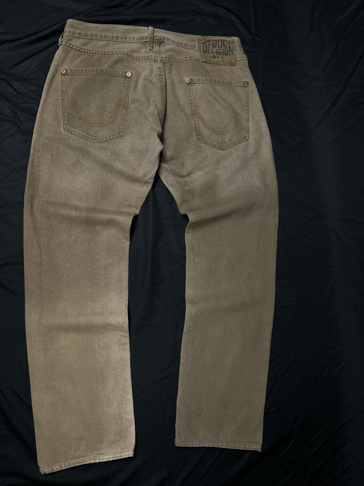 True Religion USAmade True Religion Slim Fit Khaki Tan Denim Vintage Baggy Size US 32 / EU 48 - 2 Thumbnail