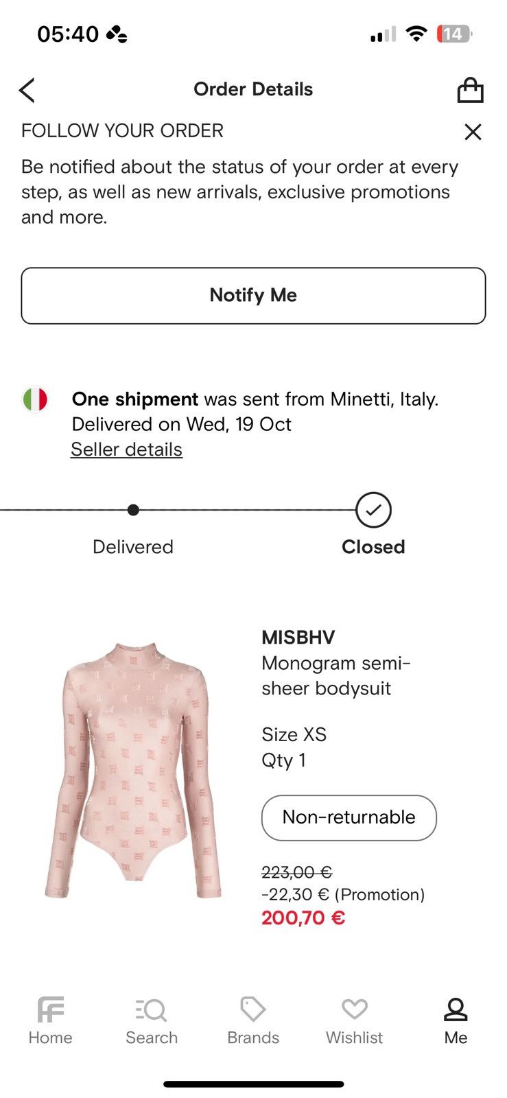 Misbhv MISBHV bodysuit Size XS / US 0-2 / IT 36-38 - 1 Thumbnail