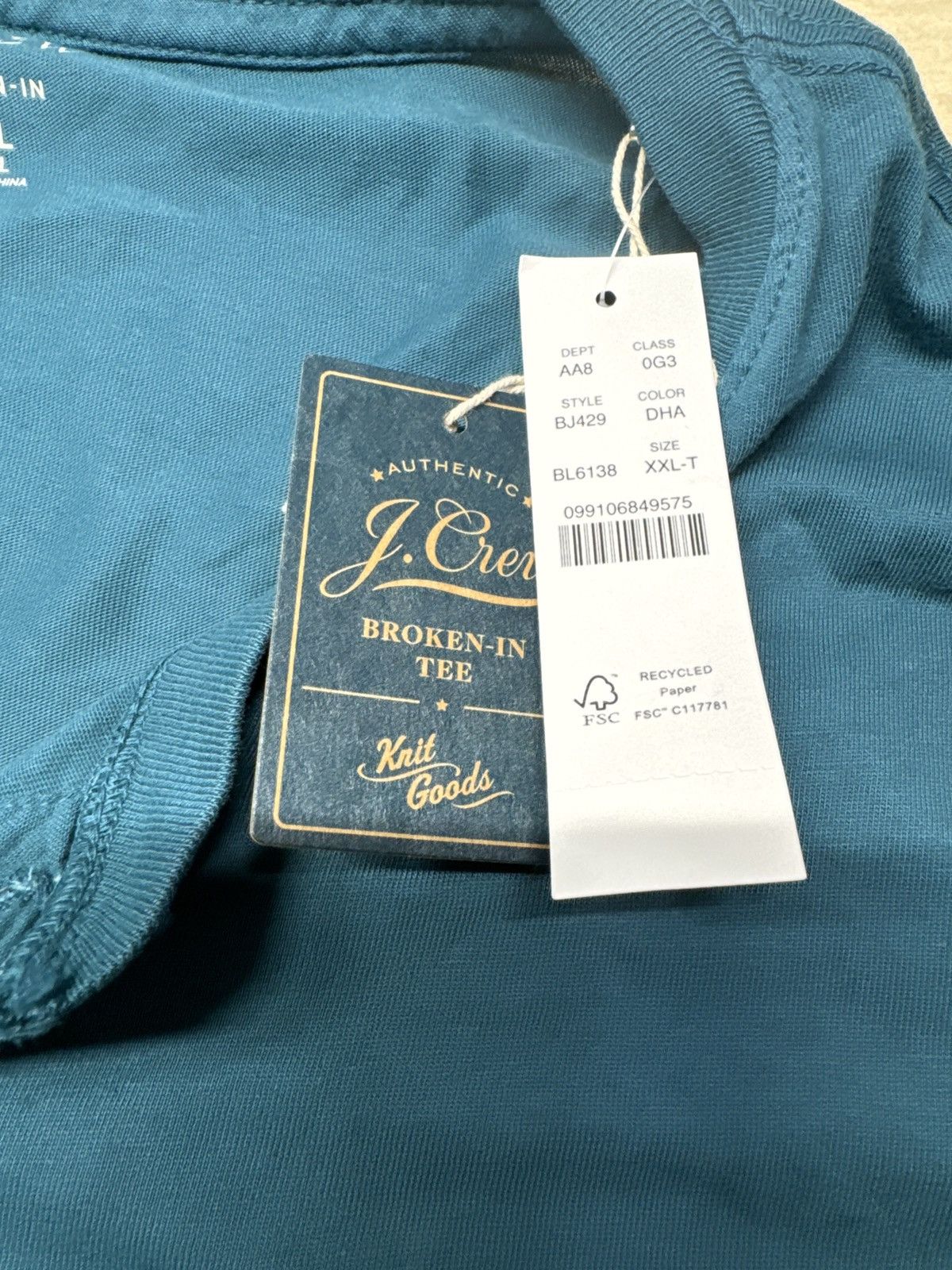 J.Crew Jcrew Broken In Longsleeve Henley Sz XXL Tall Size US XXL / EU 58 / 5 - 6 Thumbnail