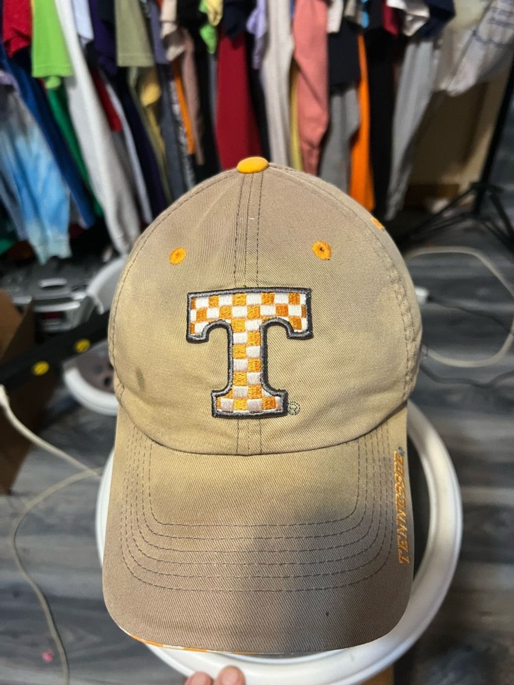 Top Of The World Unisex Top of the World Hat One Size Khaki/Orange Size ONE SIZE - 3 Thumbnail